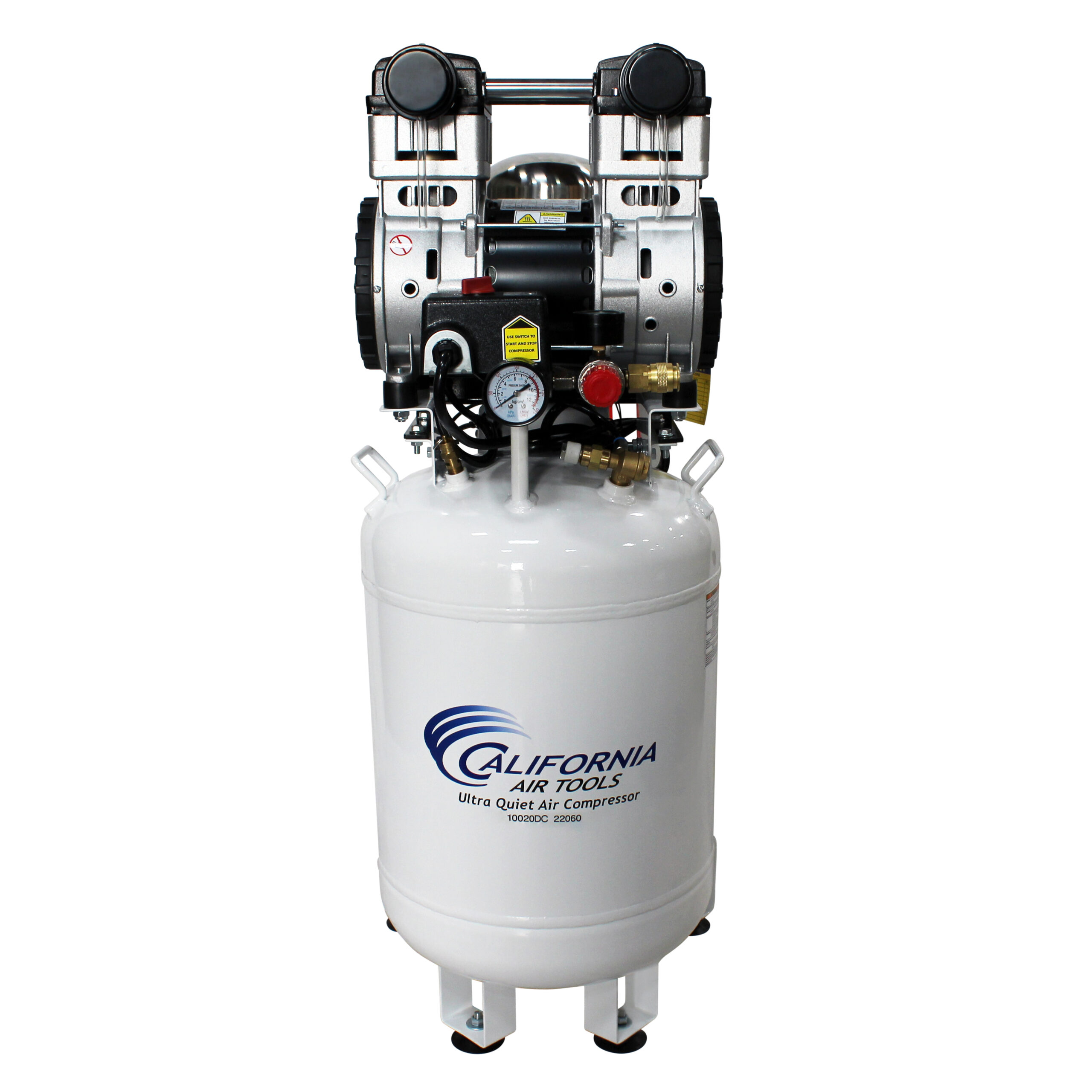 CALIFORNIA AIR TOOLS 10020DC-22060 2.0 Hp Ultra Quiet Oil-Free 10 Gallon Air Compressor with 80% Air Dryer 220v 60hz 7
