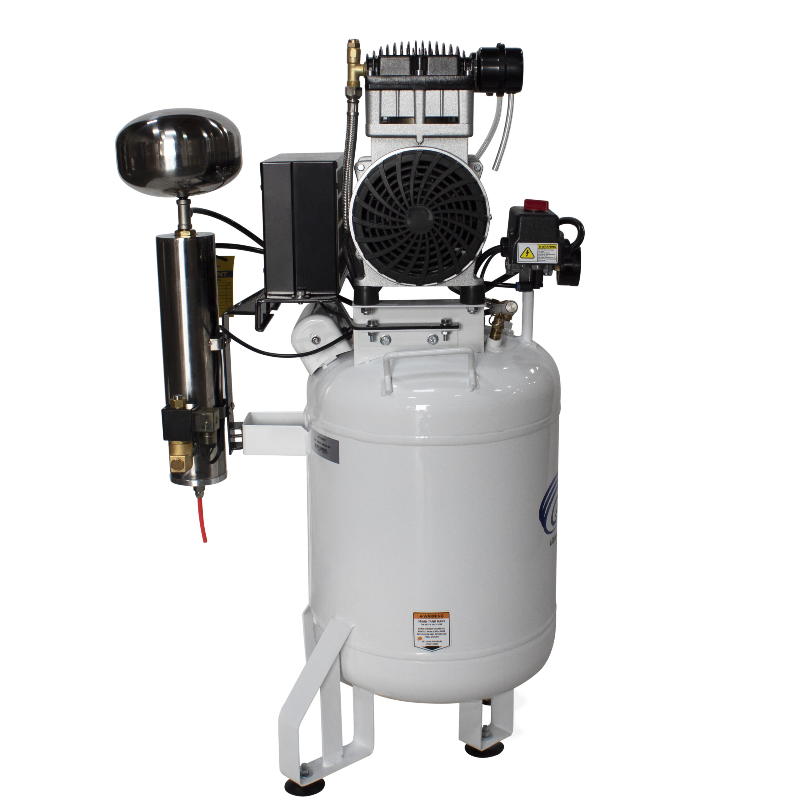 CALIFORNIA AIR TOOLS 10020DC-22060 2.0 Hp Ultra Quiet Oil-Free 10 Gallon Air Compressor with 80% Air Dryer 220v 60hz 10