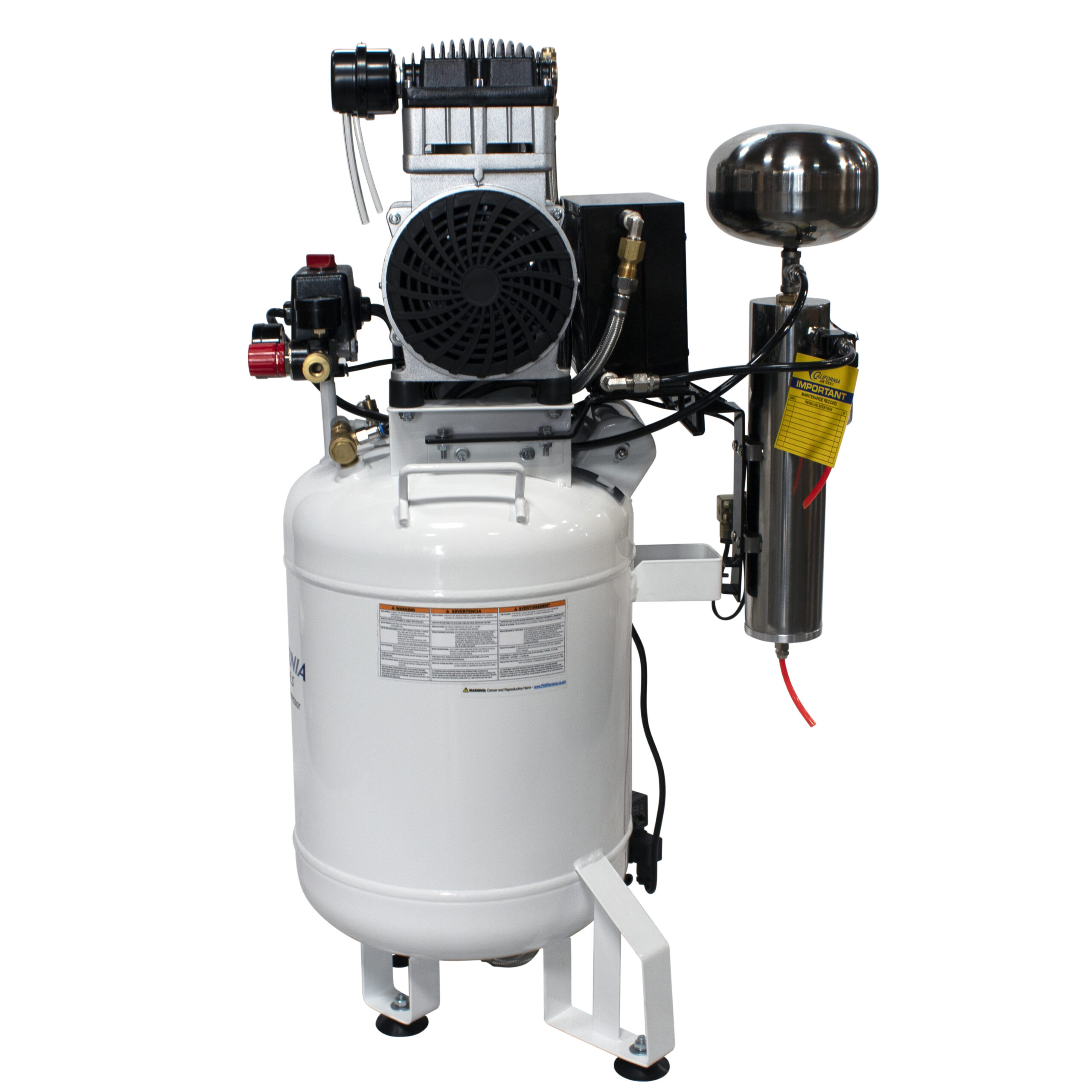 CALIFORNIA AIR TOOLS 10020DCAD-22060 2.0 Hp Ultra Quiet Oil-Free 10-Gallon Air Compressor with 80% Air Dryer and Auto Drain 220v 60hz 8
