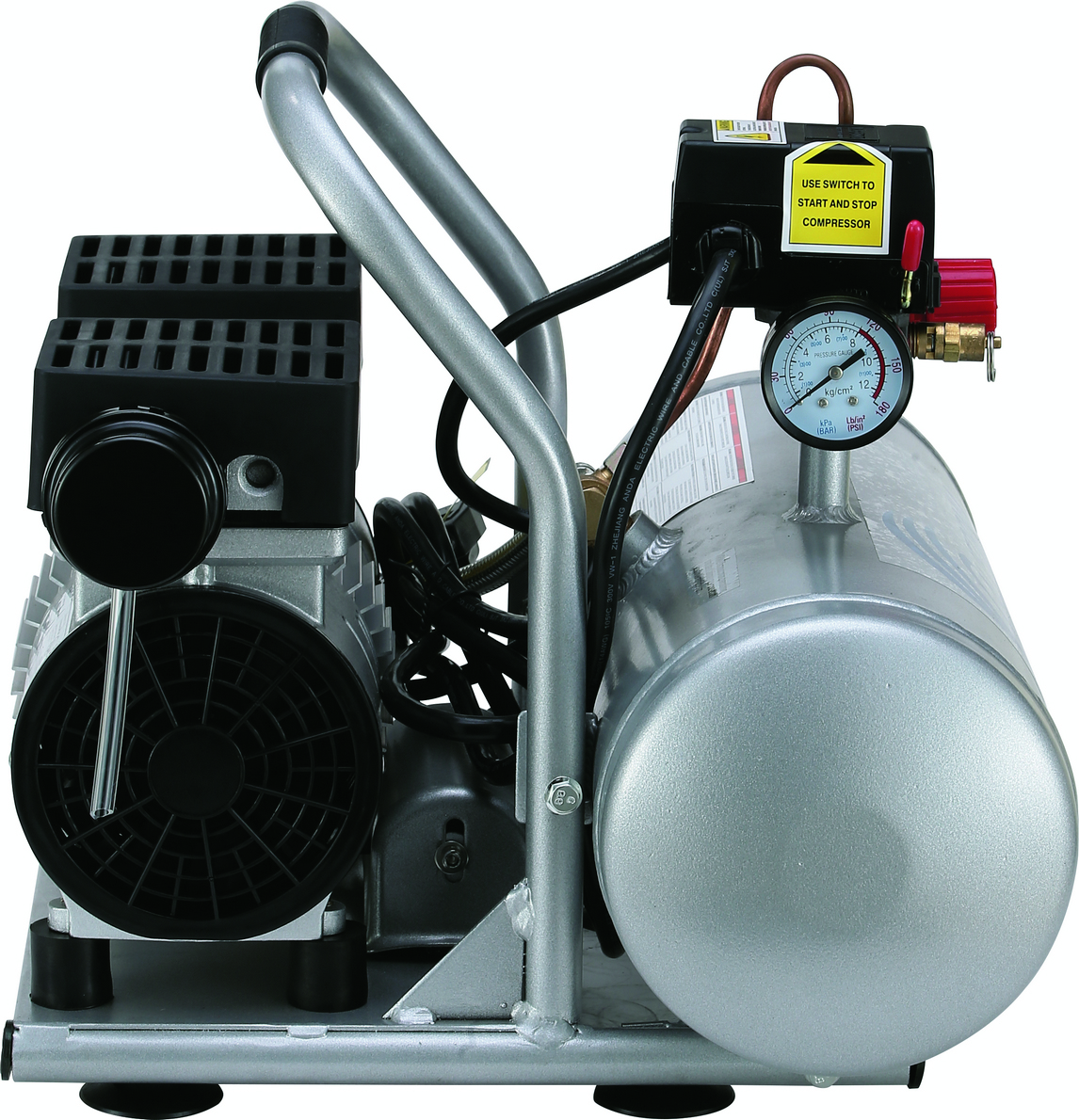 CALIFORNIA AIR TOOLS 2010A Ultra Quiet, Oil-Free, Lightweight 1.0 Hp 2 Gallon Air Compressor 8