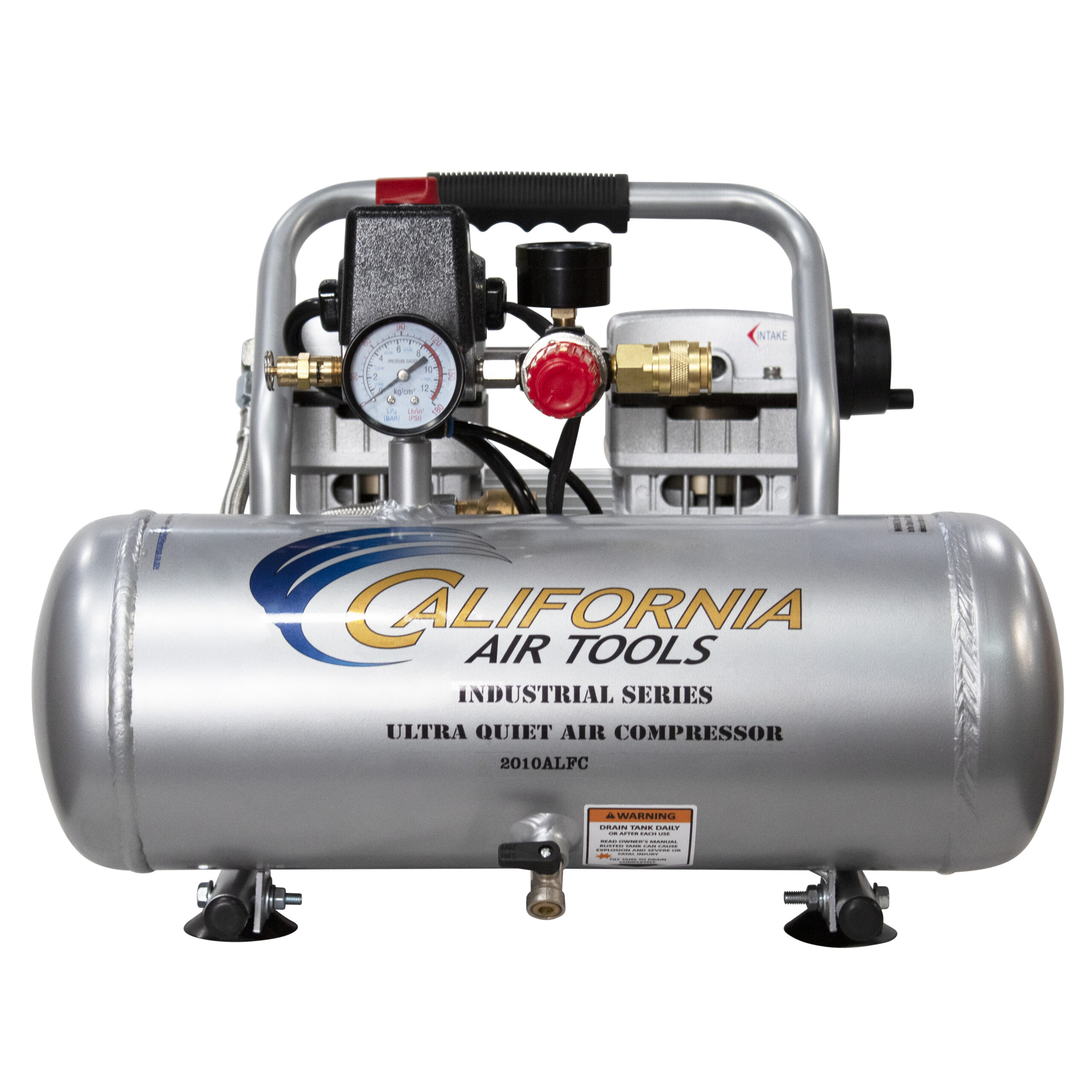 CALIFORNIA AIR TOOLS 2010ALFC Ultra Quiet 1.0 Hp, Oil-Free, Lightweight 2-Gallon Air Compressor (Industrial Series) 9