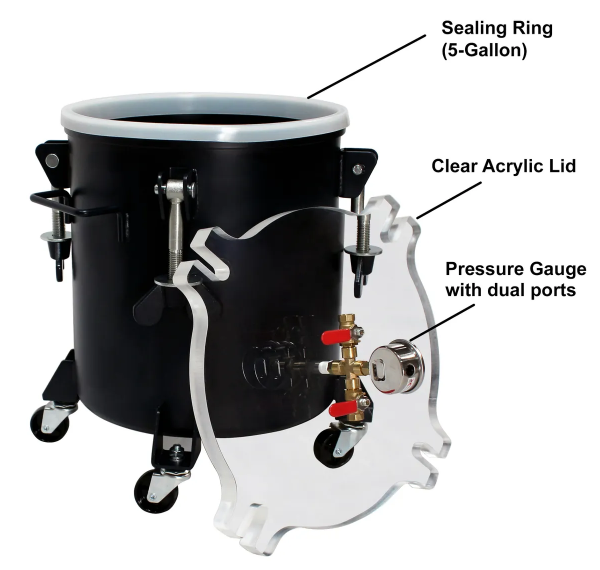 California Air Tools 365VK 5-Gal Pressure Pot Vacuum Kit (Brand New)