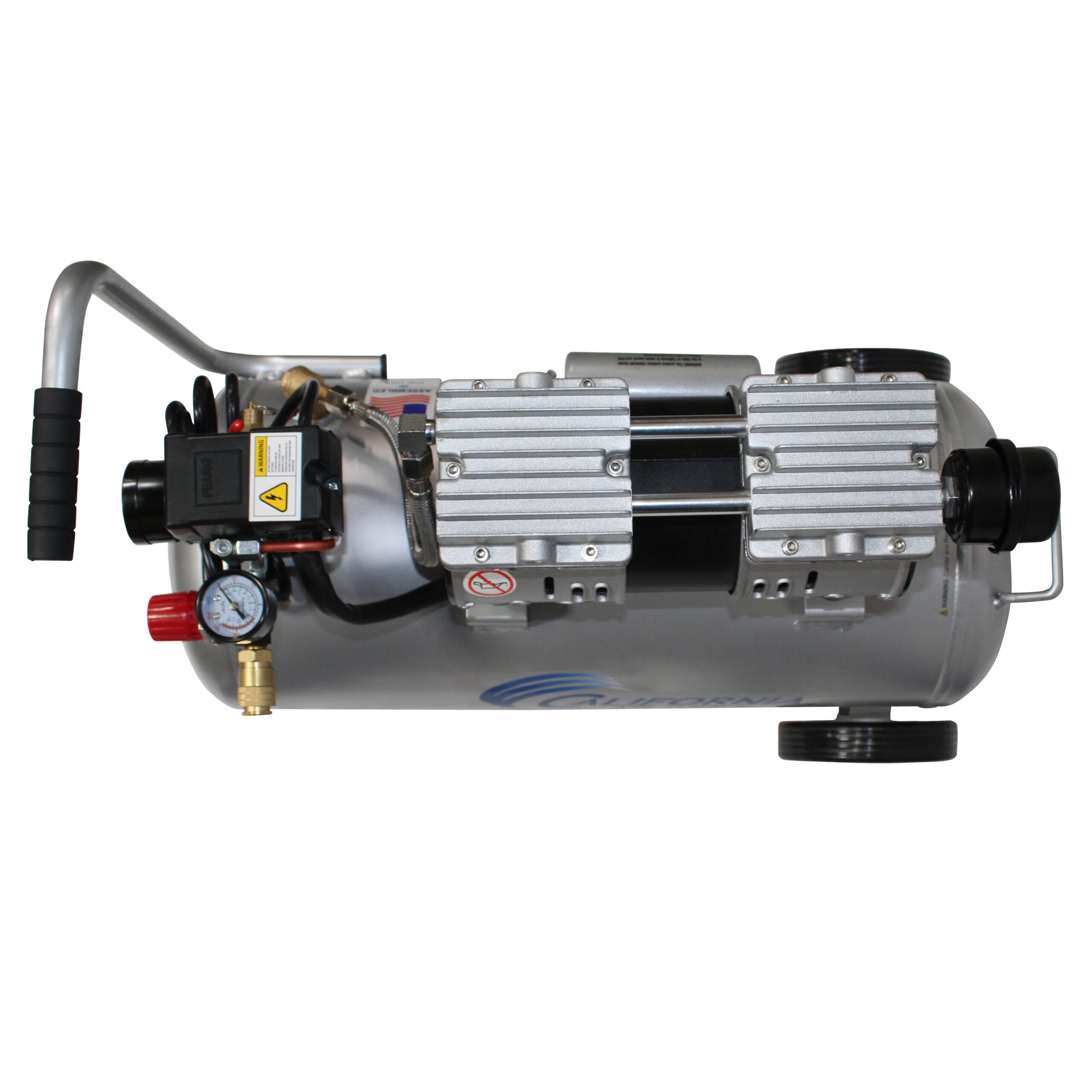 CALIFORNIA AIR TOOLS 8010AAD Ultra Quiet, Oil-Free, Lightweight 8-Gallon Aluminum Tank 1.0 Hp Air Compressor with Automatic Drain Valve