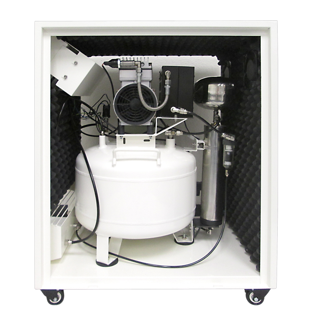 CALIFORNIA AIR TOOLS 8010DSPC 8 Gallon, 1.0 Hp Ultra Quiet & Oil-Free Air Compressor with 80% Air Dryer, Aftercooler and Sound Proof Cabinet 7