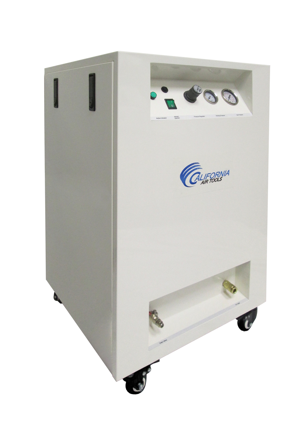 CALIFORNIA AIR TOOLS 8010SPCAD 1.0 Hp Ultra Quiet & Oil-Free 8 Gallon Air Compressor in Sound proof Cabinet with Auto Drain 8