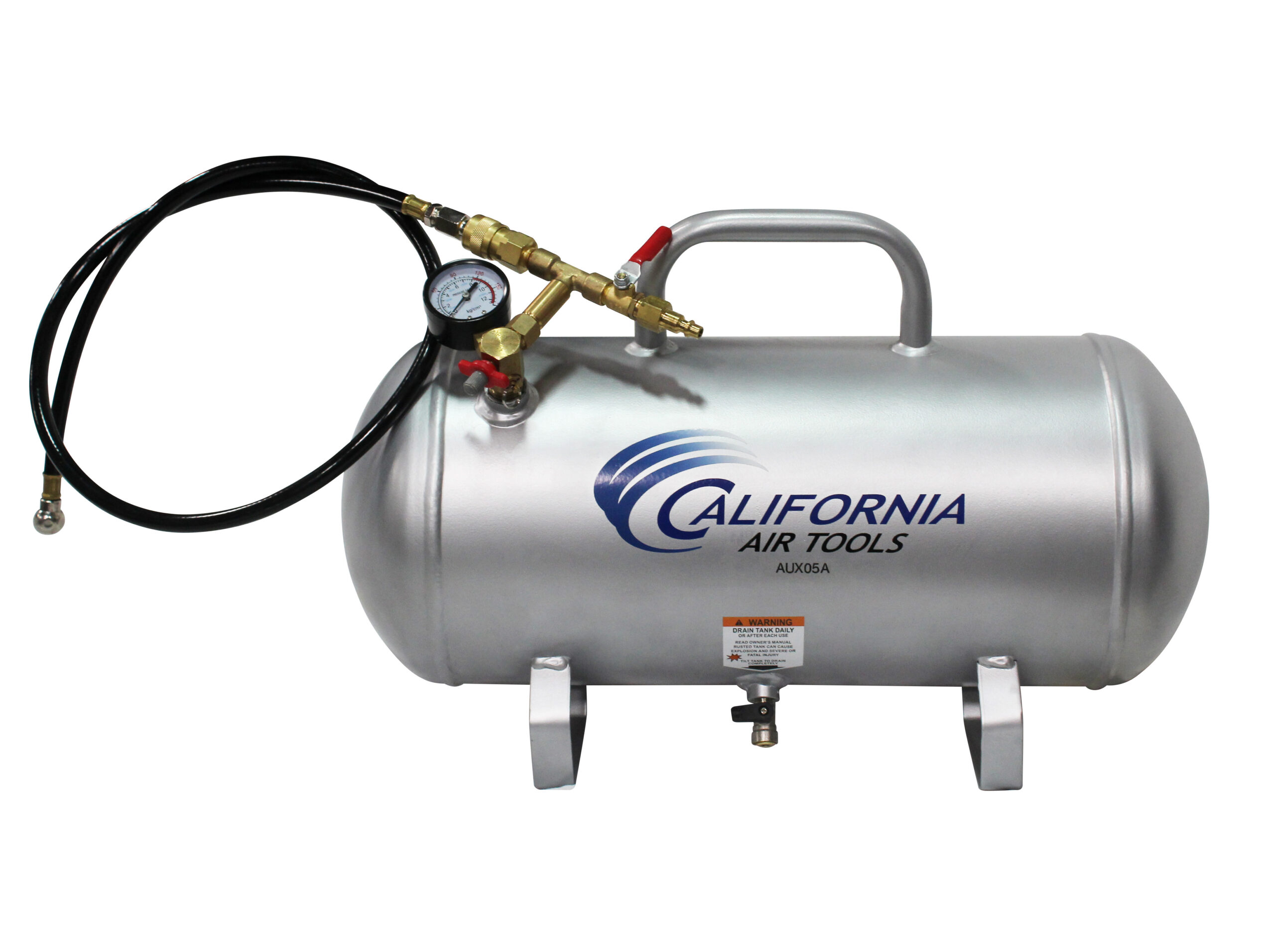 CALIFORNIA AIR TOOLS AUX05A 5.0 Gallon ALUMINUM (No Rust) Lightweight Auxiliary Air Tank 10