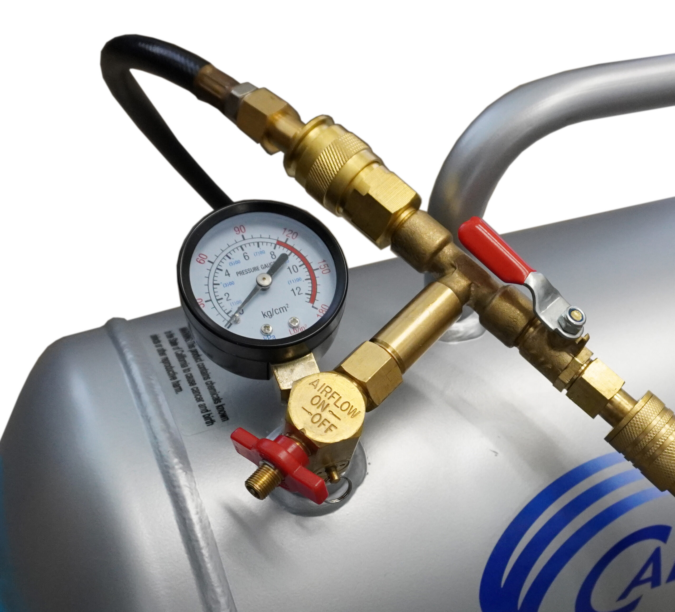 CALIFORNIA AIR TOOLS AUX05S 5.0 Gallon Steel Portable Auxiliary Air Tank 9