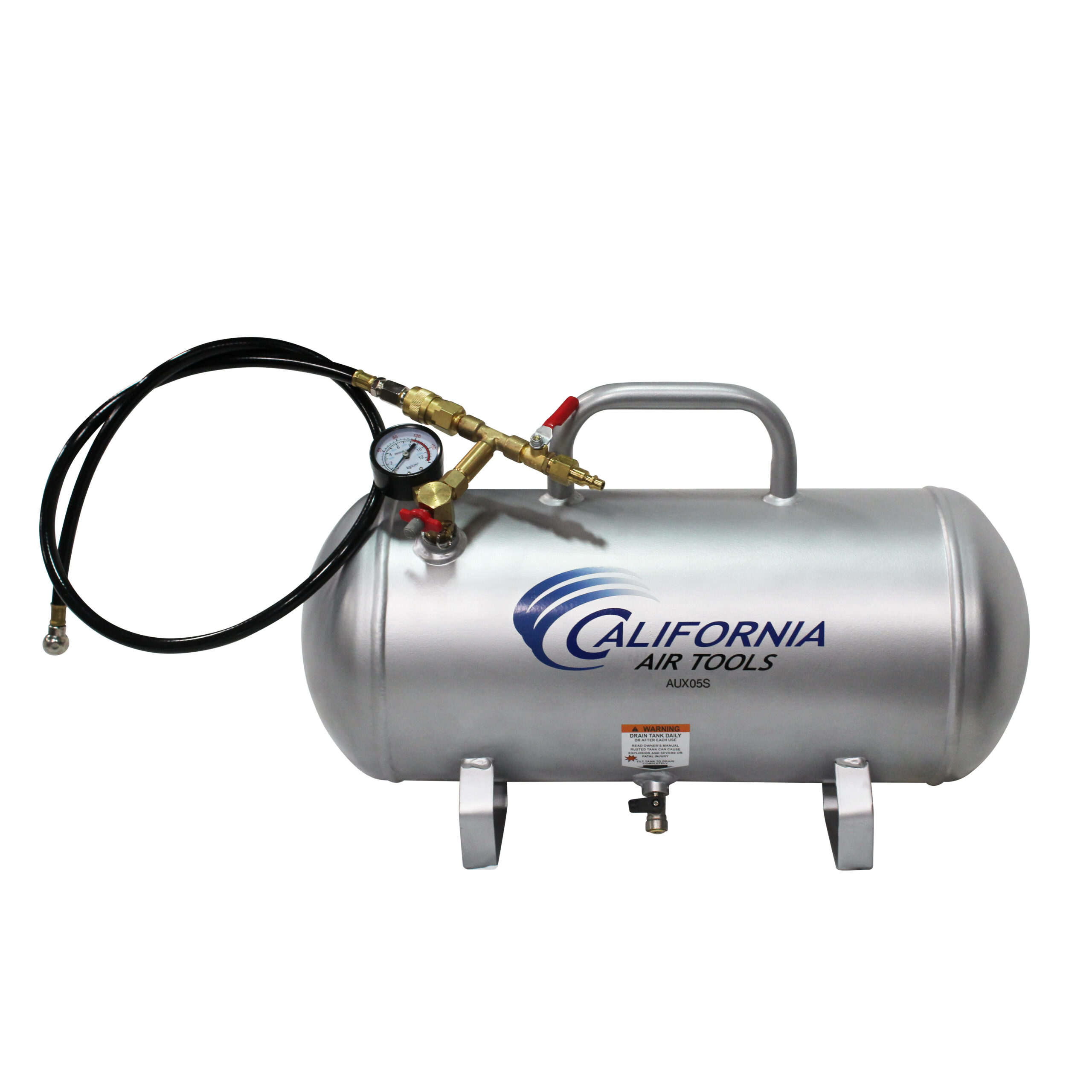 CALIFORNIA AIR TOOLS AUX05S 5.0 Gallon Steel Portable Auxiliary Air Tank