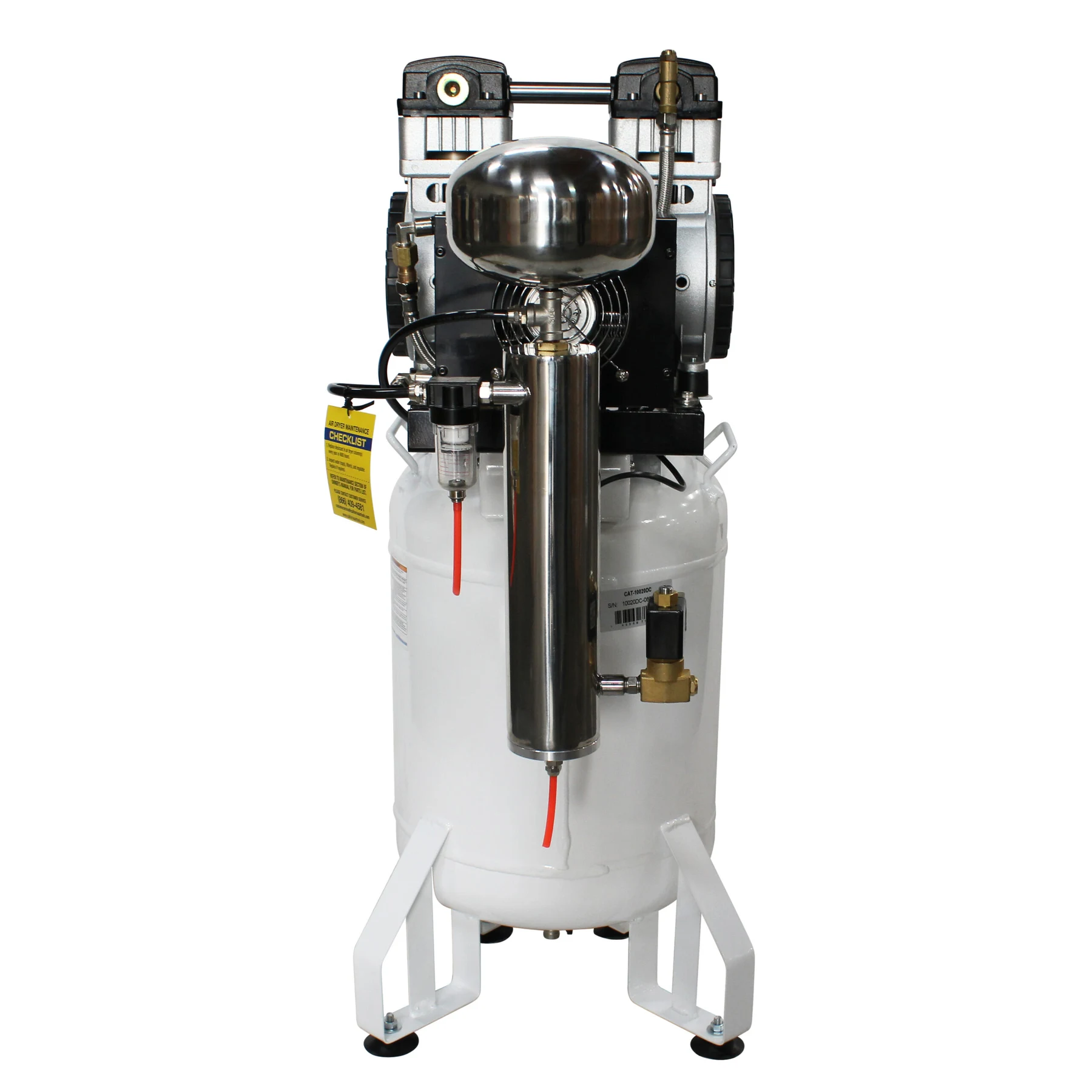 CALIFORNIA AIR TOOLS 10020DC 2.0 Hp Ultra Quiet Oil-Free 10 Gallon Air Compressor with 80% Air Dryer 110v 60hz 2