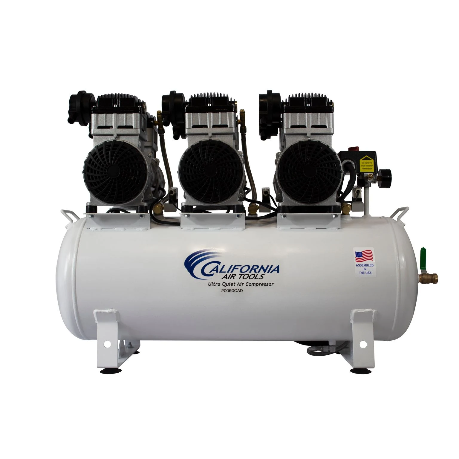 CALIFORNIA AIR TOOLS 20060CAD Powerful 6.0 Hp Ultra Quiet & Oil-Free 20 Gallon Air Compressor with Automatic Drain Valve 15