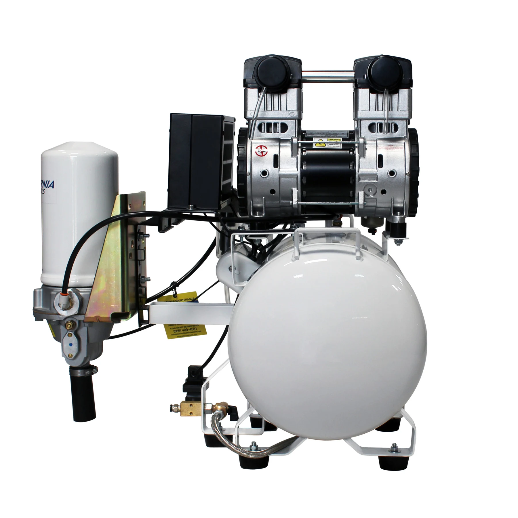 CALIFORNIA AIR TOOLS 10020HDCADC-22060 Powerful 2.0 Hp Ultra Quiet, Ultra Dry & Oil-Free 10 Gallon Air Compressor with 98% Air Drying System and Automatic Drain Valve 8