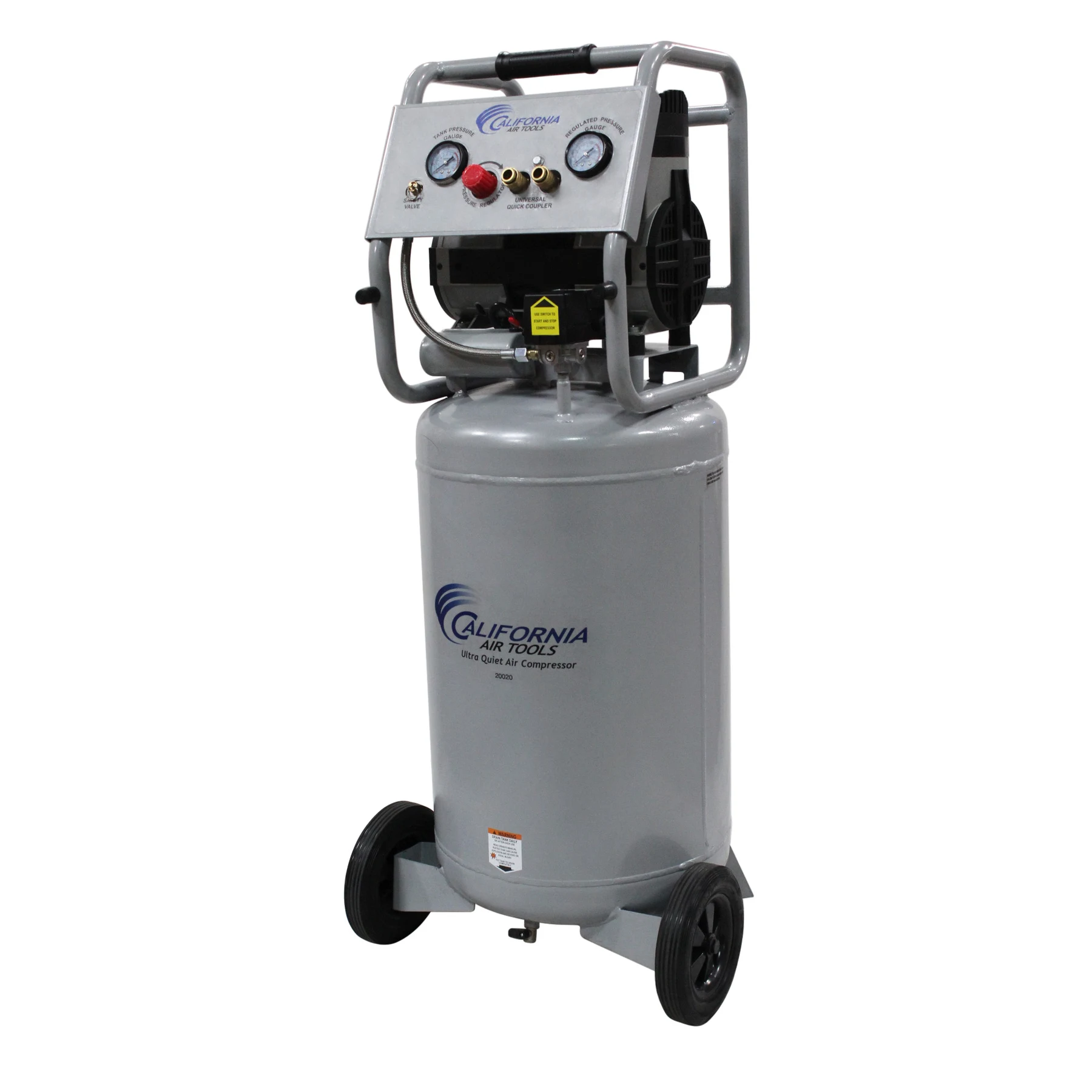 CALIFORNIA AIR TOOLS 20020 Ultra Quiet, Oil-Free and Powerful 2.0 Hp Portable 20-Gallon Air Compressor 2