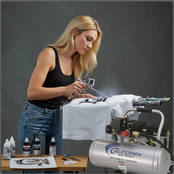 CALIFORNIA AIR TOOLS 2010A 4-PACK Bundle of Ultra Quiet, Oil-Free, 1.0 Hp 2 Gallon Air Compressors 17