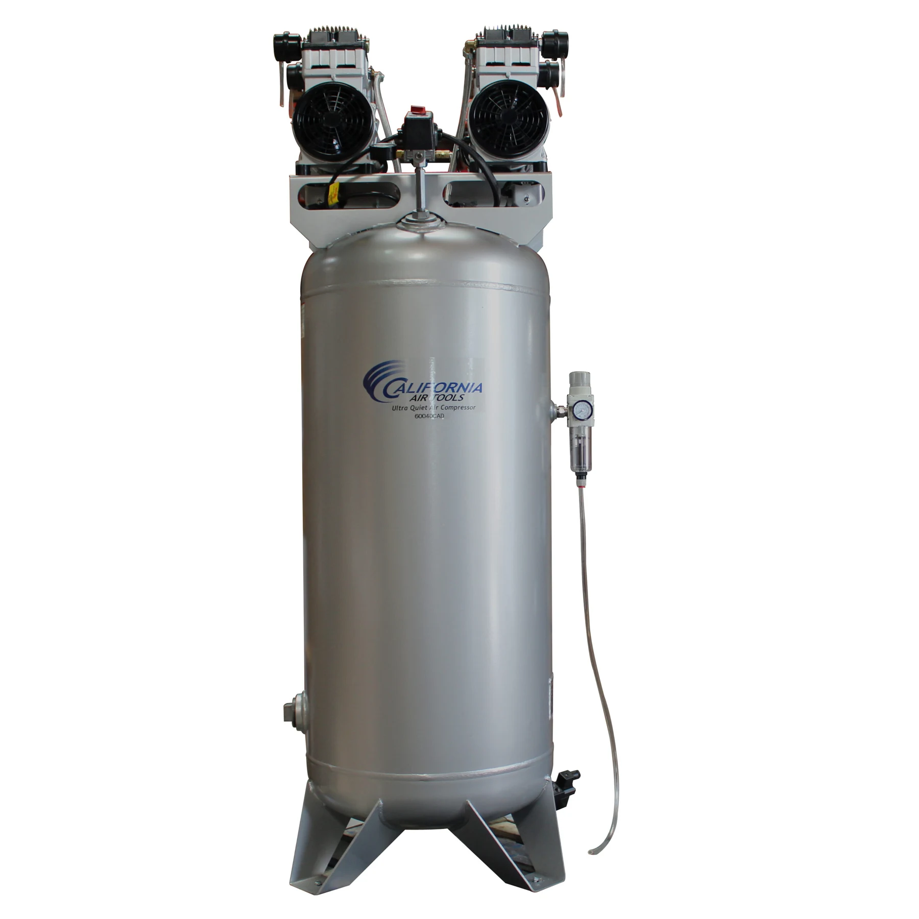CALIFORNIA AIR TOOLS 60040CAD Powerful 4.0 Hp Ultra Quiet & Oil-Free 60 Gallon ASME Stationary Air Compressor with Automatic Drain Valve 16