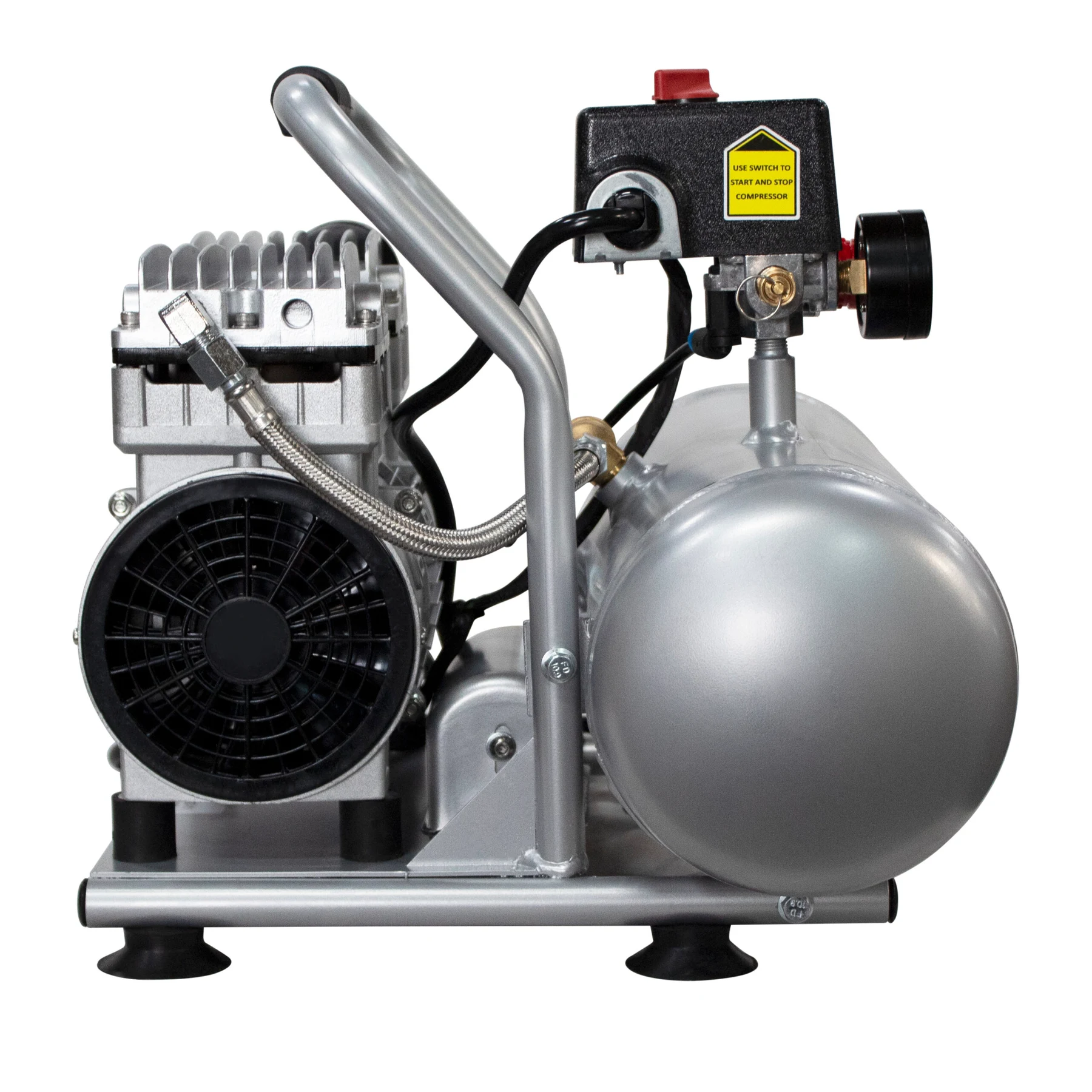 CALIFORNIA AIR TOOLS 2010ALFC Ultra Quiet 1.0 Hp, Oil-Free, Lightweight 2-Gallon Air Compressor (Industrial Series) 12