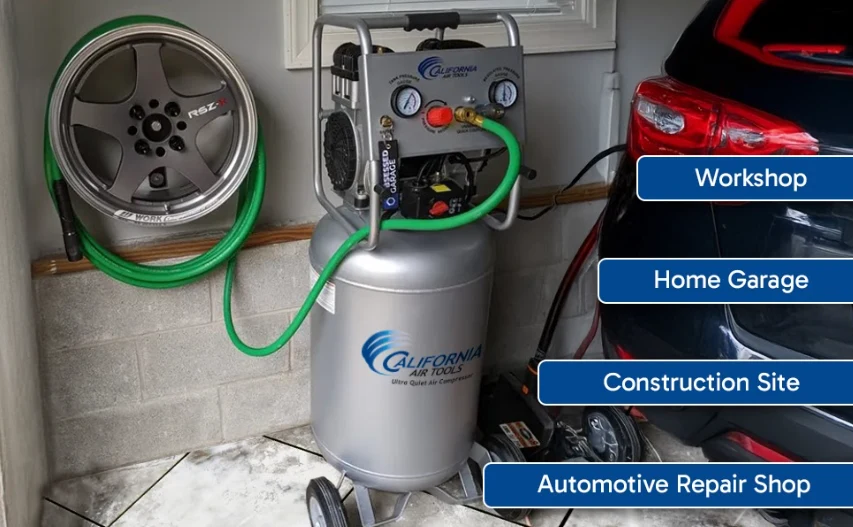 CALIFORNIA AIR TOOLS 20020 Ultra Quiet, Oil-Free and Powerful 2.0 Hp Portable 20-Gallon Air Compressor 11