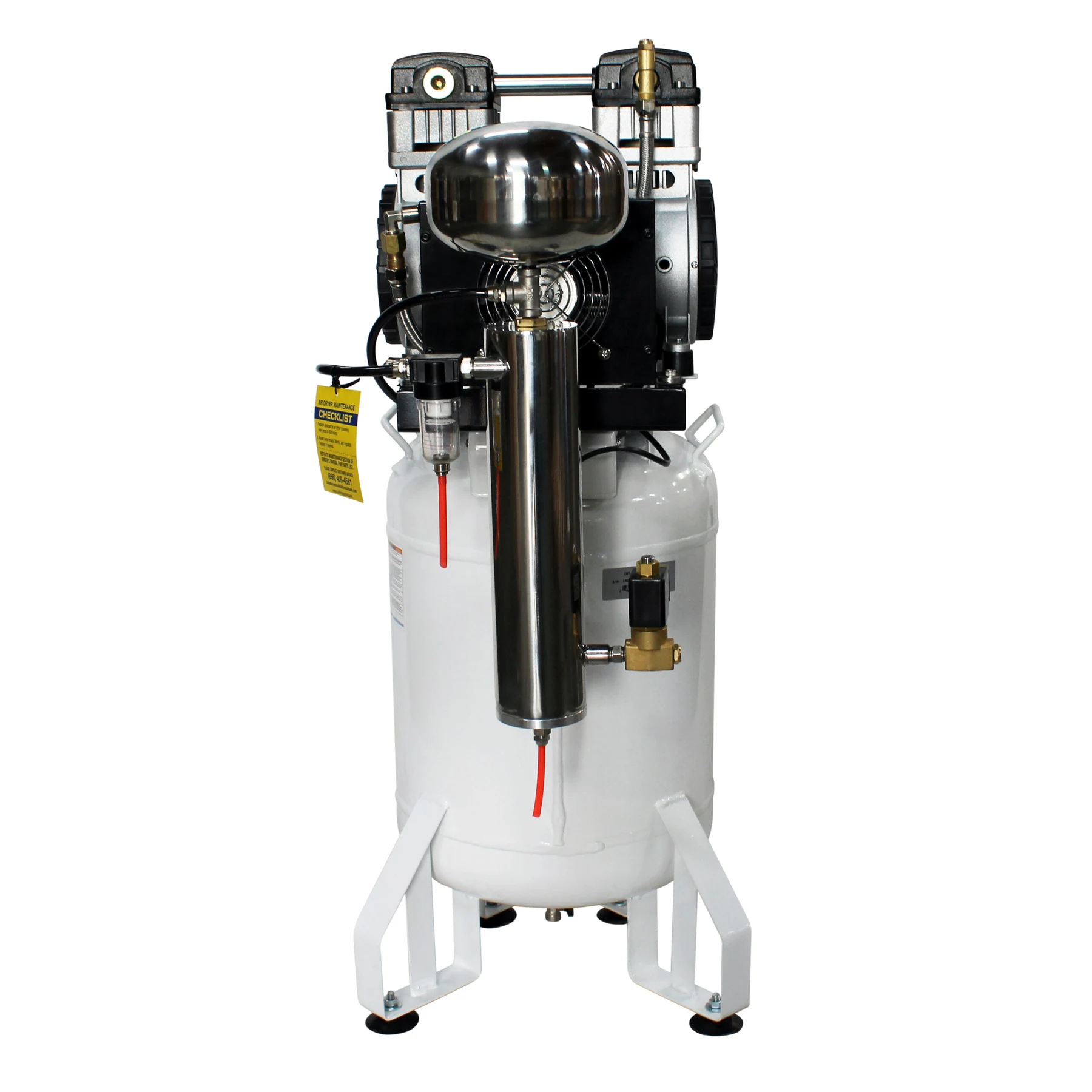 CALIFORNIA AIR TOOLS 10020DC-22060 2.0 Hp Ultra Quiet Oil-Free 10 Gallon Air Compressor with 80% Air Dryer 220v 60hz 10