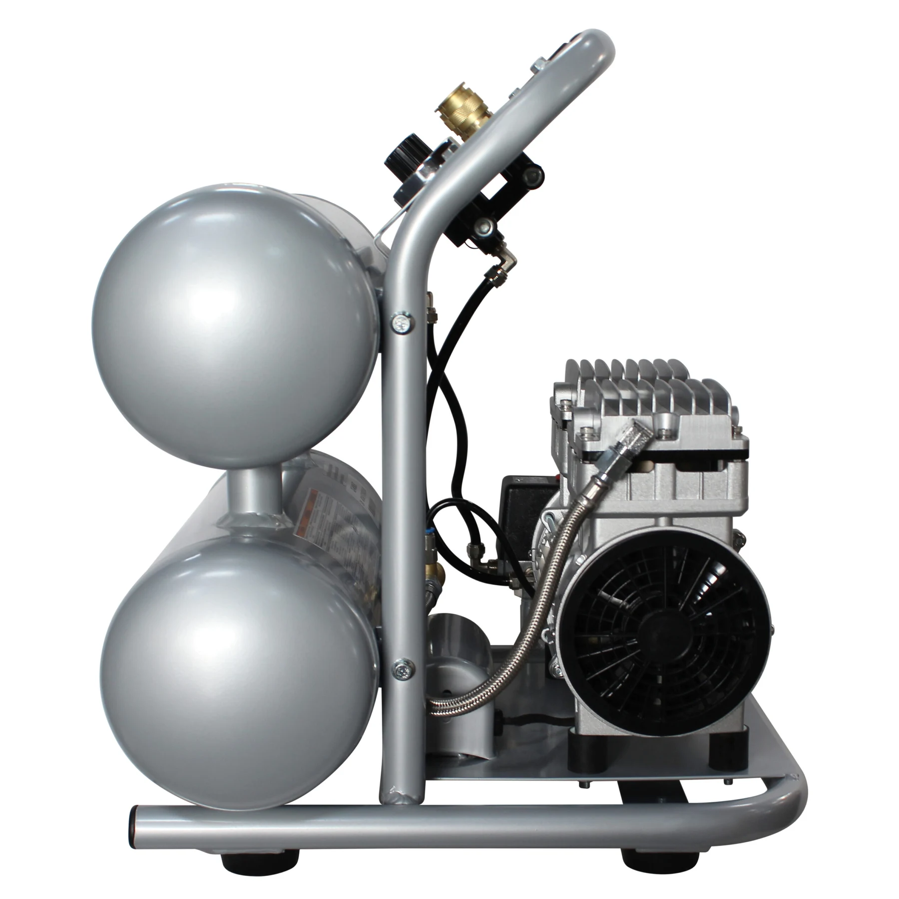CALIFORNIA AIR TOOLS 4610ALFC Ultra Quiet 1.0 Hp, Oil-Free, Lightweight 4.6 Gallon Air Compressor (Industrial Series) 9
