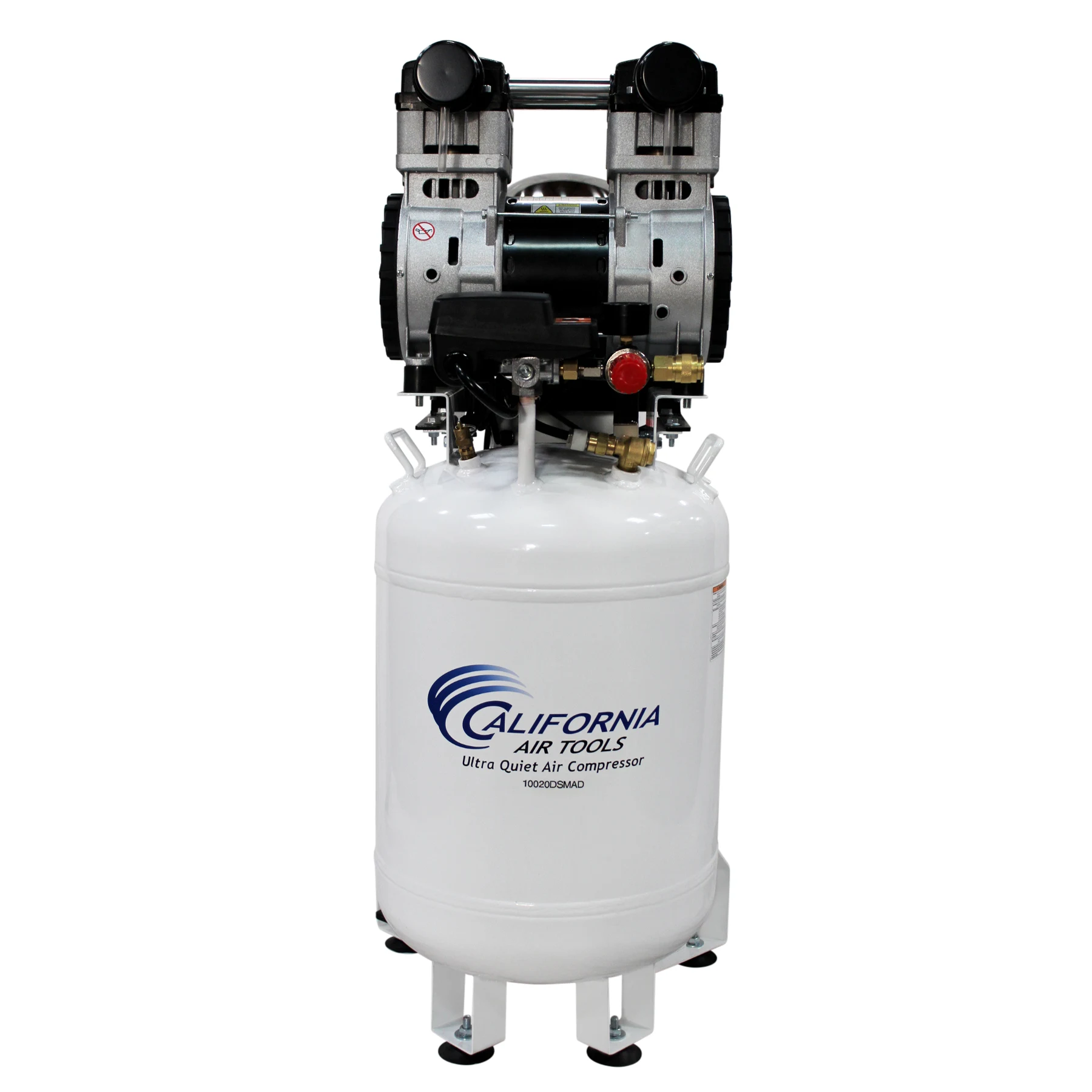 CALIFORNIA AIR TOOLS 10020DSMAD Powerful 2.0 Hp SMART Ultra Quiet & Oil-Free 10 Gallon Air Compressor with 80% Air Dryer and Automatic Drain Valve 11