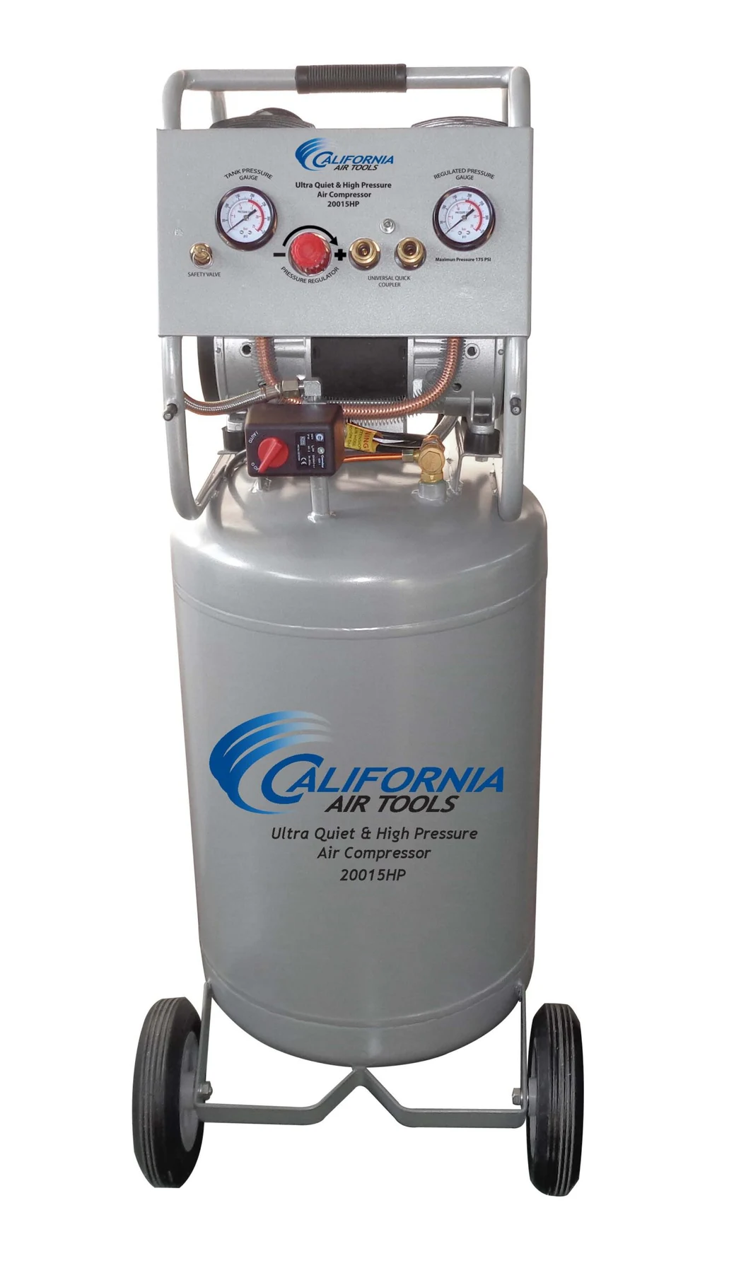 CALIFORNIA AIR TOOLS 20015HPAD Ultra Quiet, Oil-Free and High Pressure Air Compressor with Auto Drain 10