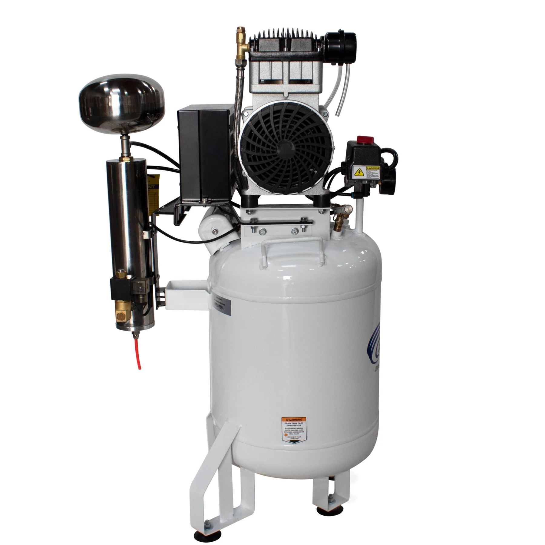 CALIFORNIA AIR TOOLS 10020DC 2.0 Hp Ultra Quiet Oil-Free 10 Gallon Air Compressor with 80% Air Dryer 110v 60hz 12