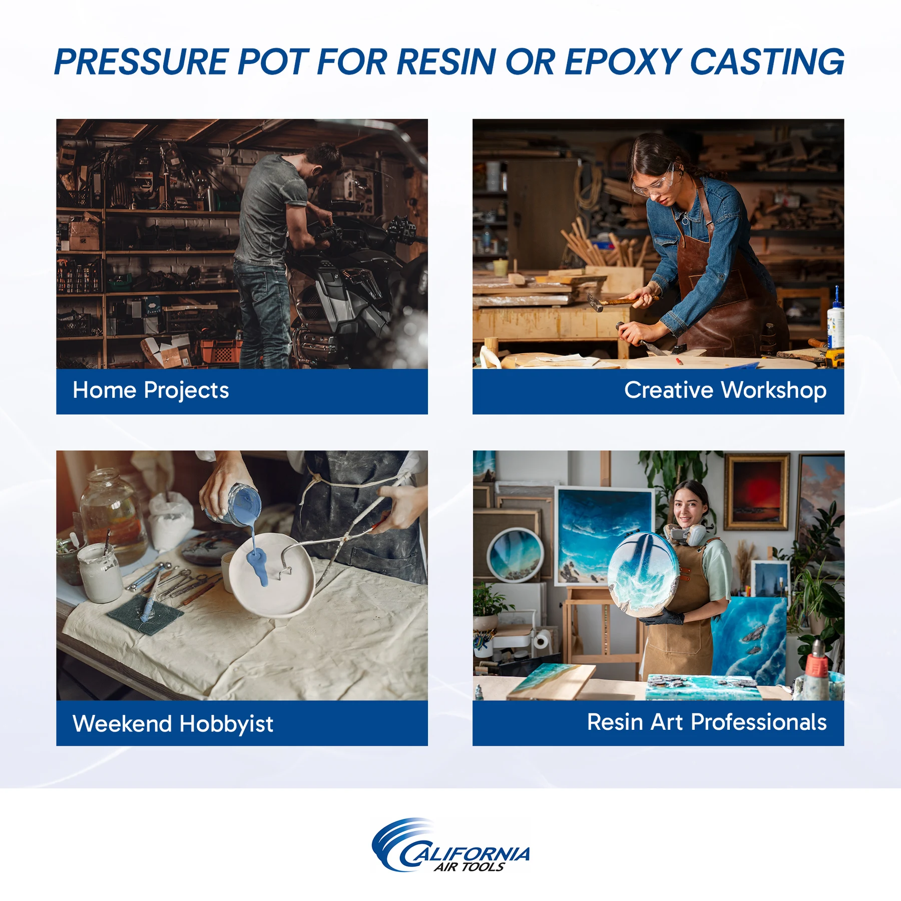 CALIFORNIA AIR TOOLS 365C 5 Gallon Pressure Pot for Resin Casting 7