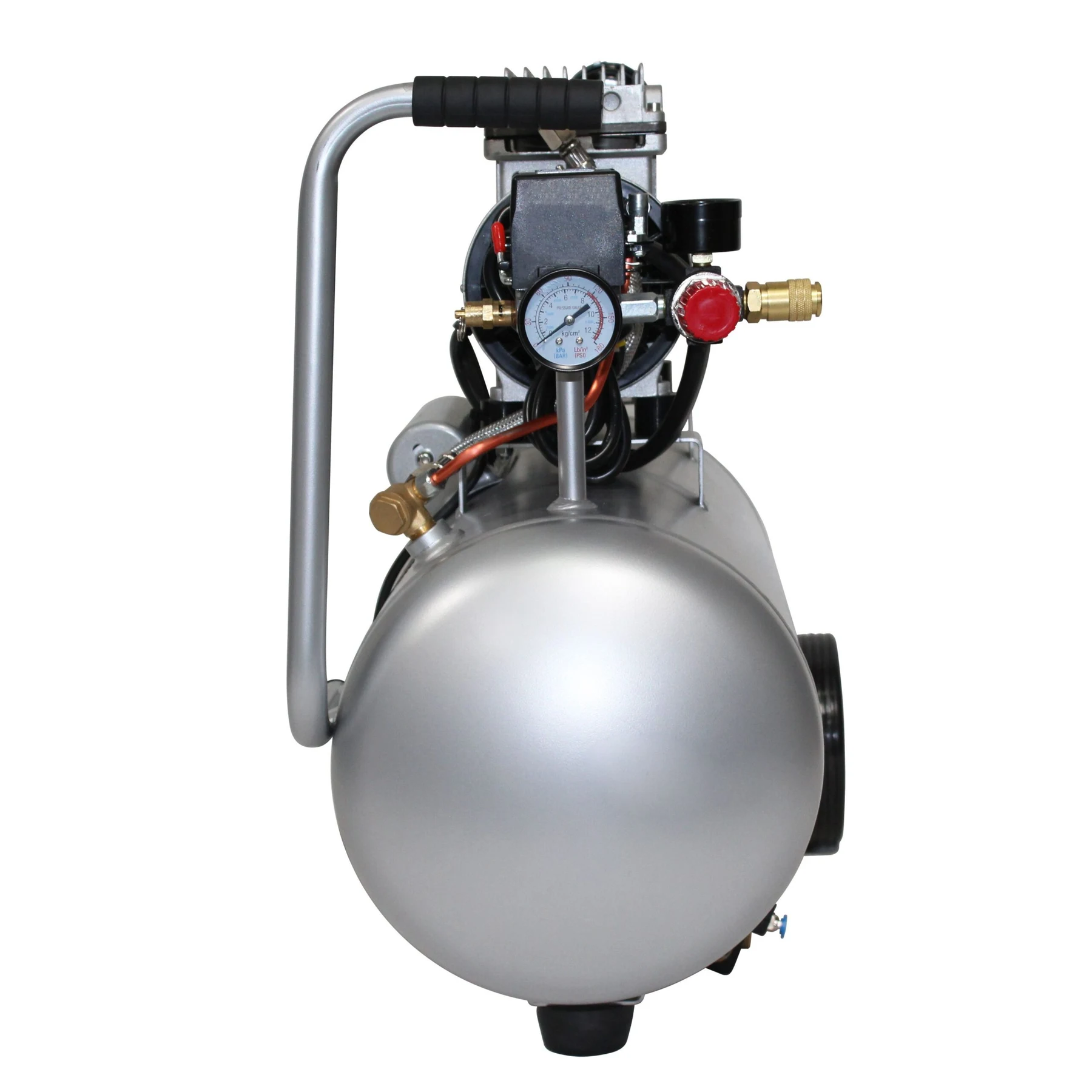 CALIFORNIA AIR TOOLS 8010AD Ultra Quiet, Oil-Free, Lightweight 1.0 Hp 8-Gallon Air Compressor with Automatic Drain Valve 16