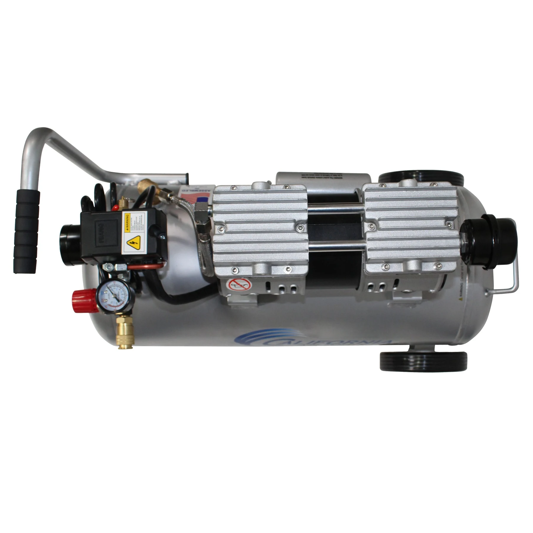 CALIFORNIA AIR TOOLS 8010AAD Ultra Quiet, Oil-Free, Lightweight 8-Gallon Aluminum Tank 1.0 Hp Air Compressor with Automatic Drain Valve 2