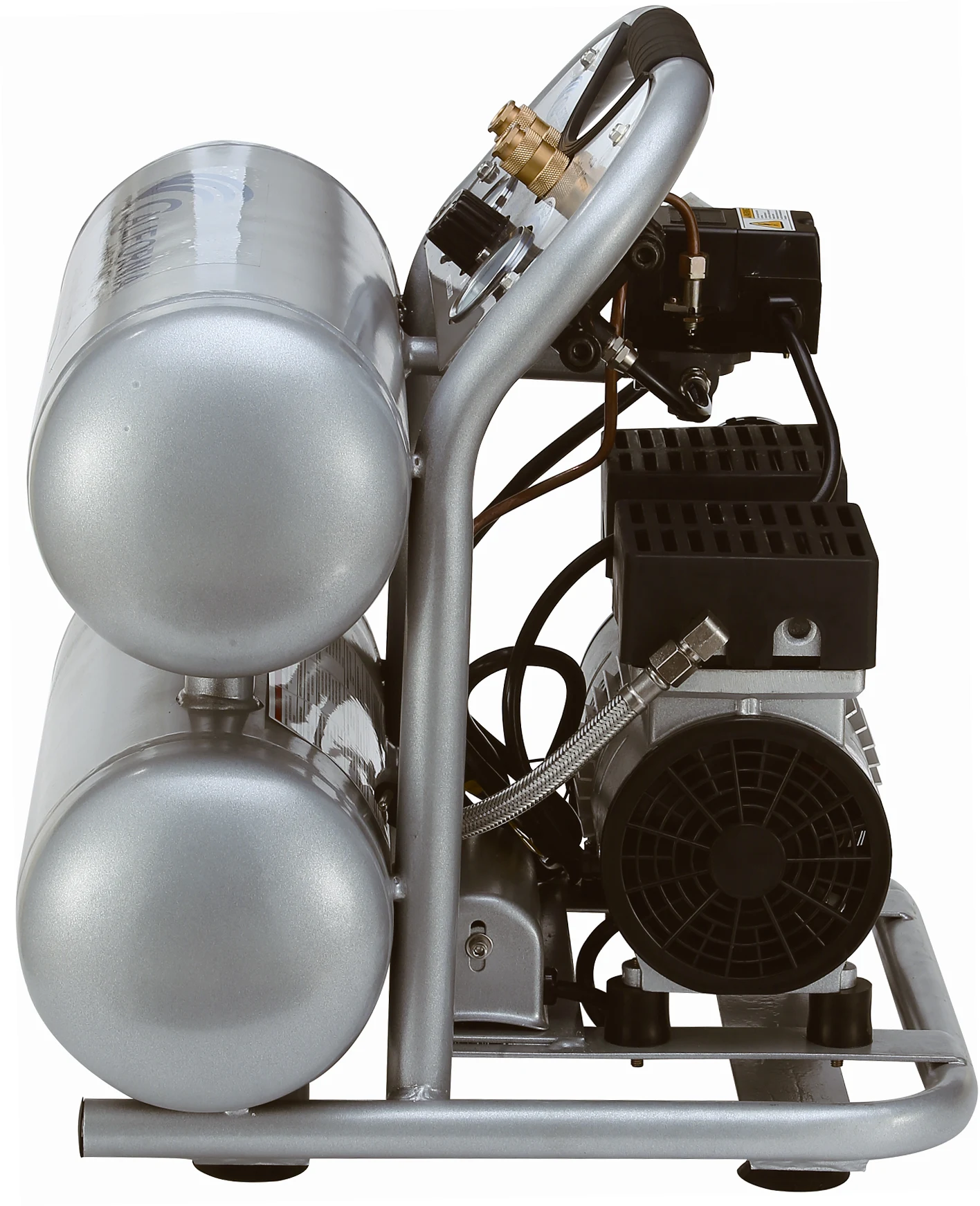 CALIFORNIA AIR TOOLS 4610S Ultra Quiet 1.0 Hp, Oil-Free, Lightweight 4.6 Gallon Air Compressor 12