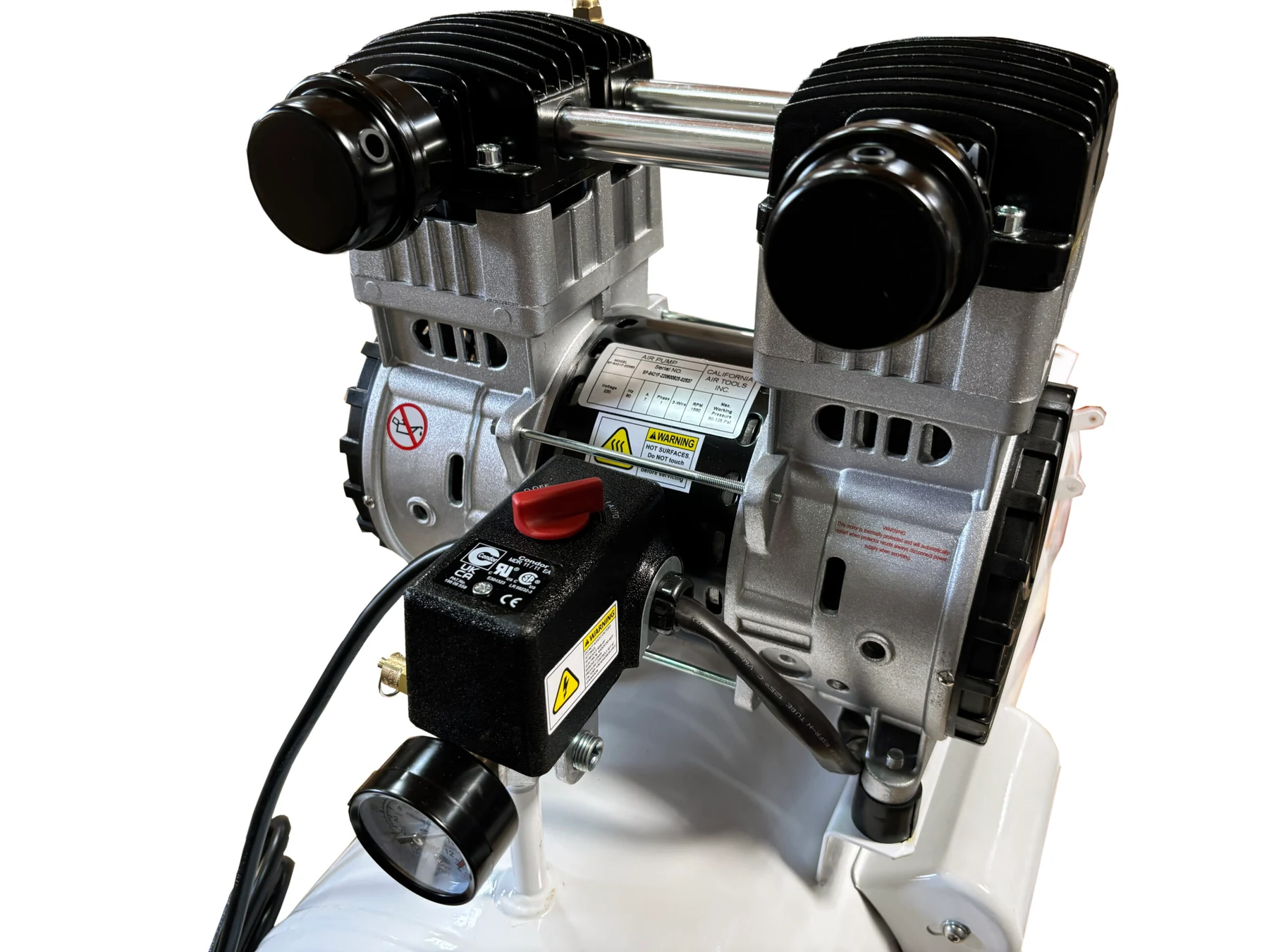 CALIFORNIA AIR TOOLS 20020CTR Ultra Quiet 70 dB, Powerful 2.0 Hp 20-Gallon Horizontal Oil-Free Air Compressor (110v 60hz) 8