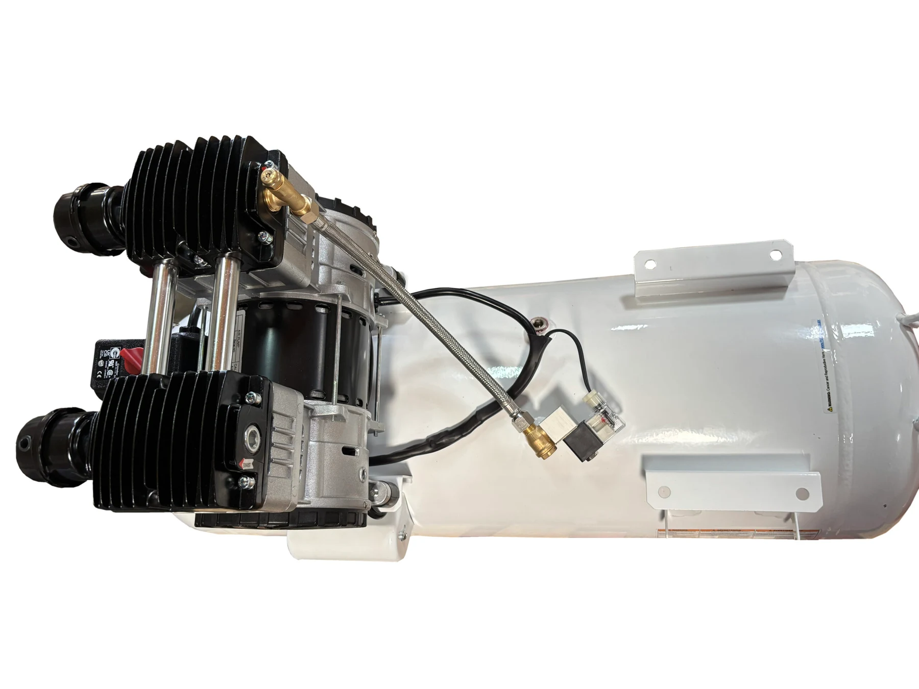 CALIFORNIA AIR TOOLS 20020CTR Ultra Quiet 70 dB, Powerful 2.0 Hp 20-Gallon Horizontal Oil-Free Air Compressor (110v 60hz) 6