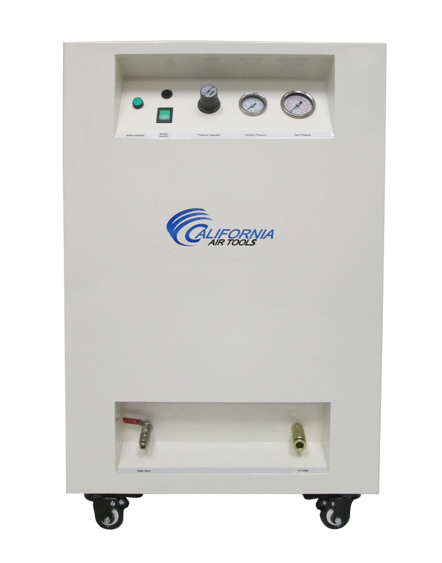 CALIFORNIA AIR TOOLS 8010SPC 1.0 Hp Ultra Quiet & Oil-Free Air Compressor with Sound Proof Cabinet 12