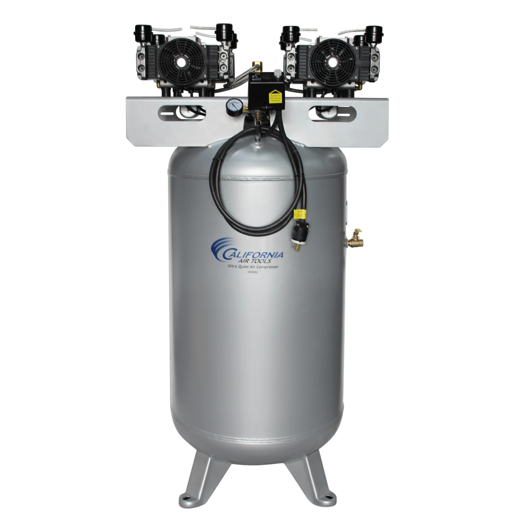 CALIFORNIA AIR TOOLS 80060C Powerful 6.0 Hp Ultra Quiet & Oil-Free 80 Gallon Stationary Air Compressor 8