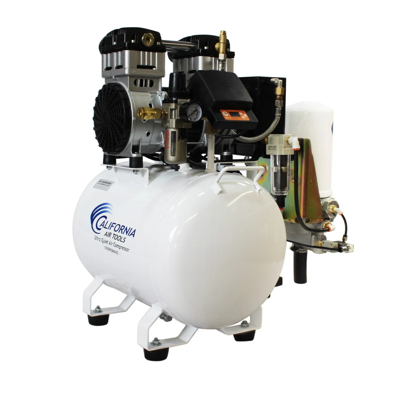 CALIFORNIA AIR TOOLS 10020HDSMADC Powerful 2.0 Hp SMART Ultra Quiet & Oil-Free 10 Gallon Air Compressor with 98% Air Dryer and Automatic Drain Valve 11