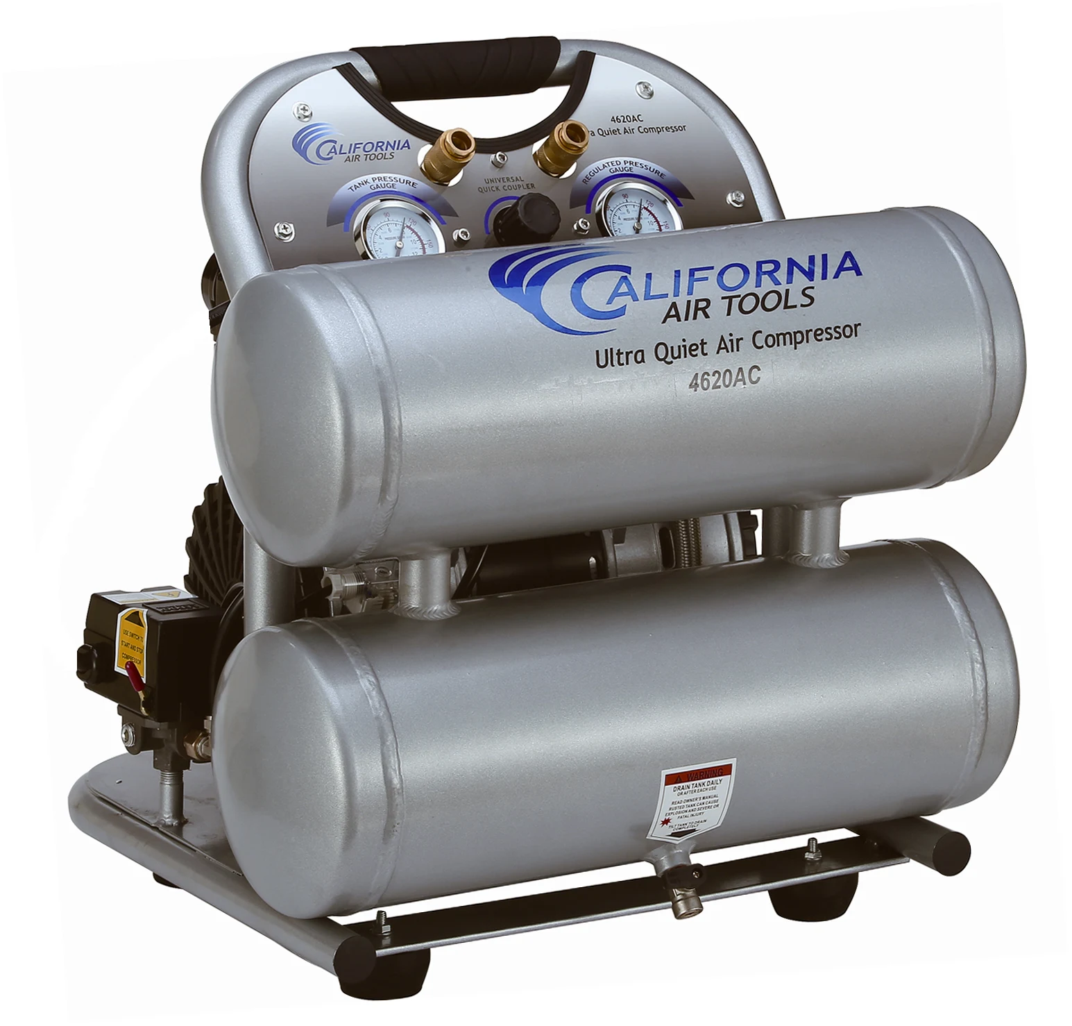 CALIFORNIA AIR TOOLS 4620AC Powerful 2.0 Hp Ultra Quiet & Oil-Free Air Compressor 6