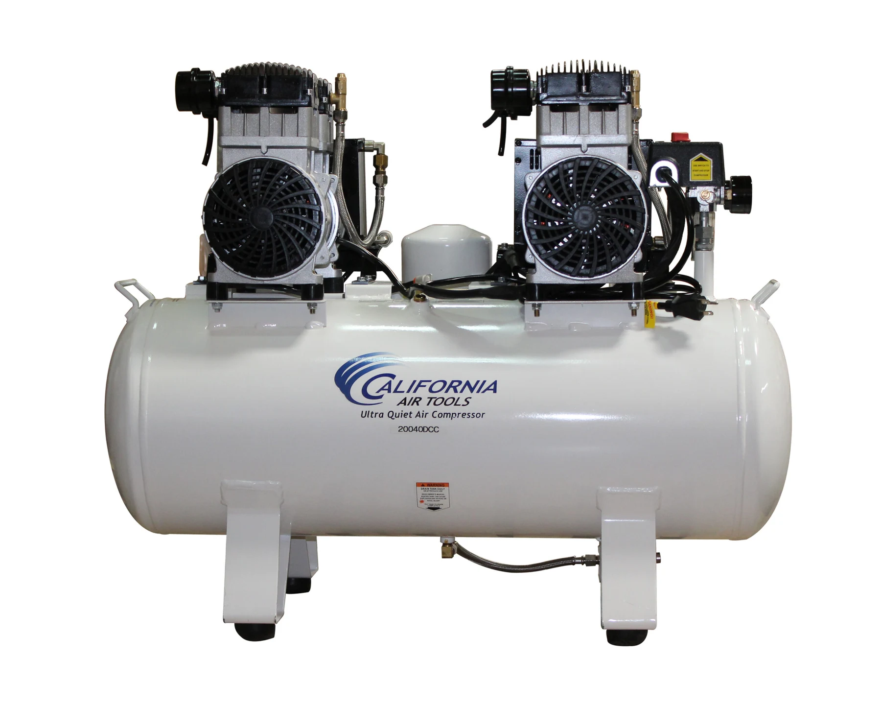 CALIFORNIA AIR TOOLS 20040DCADC Powerful 4.0 Hp Ultra Quiet, Ultra Dry & Oil-Free 20 Gallon Air Compressor with 98% Air Drying System and Automatic Drain Valve 16