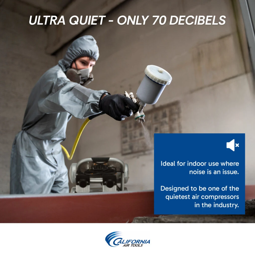 CALIFORNIA AIR TOOLS 4620AC-22060 Powerful 2.0 Hp Ultra Quiet & Oil-Free Air Compressor