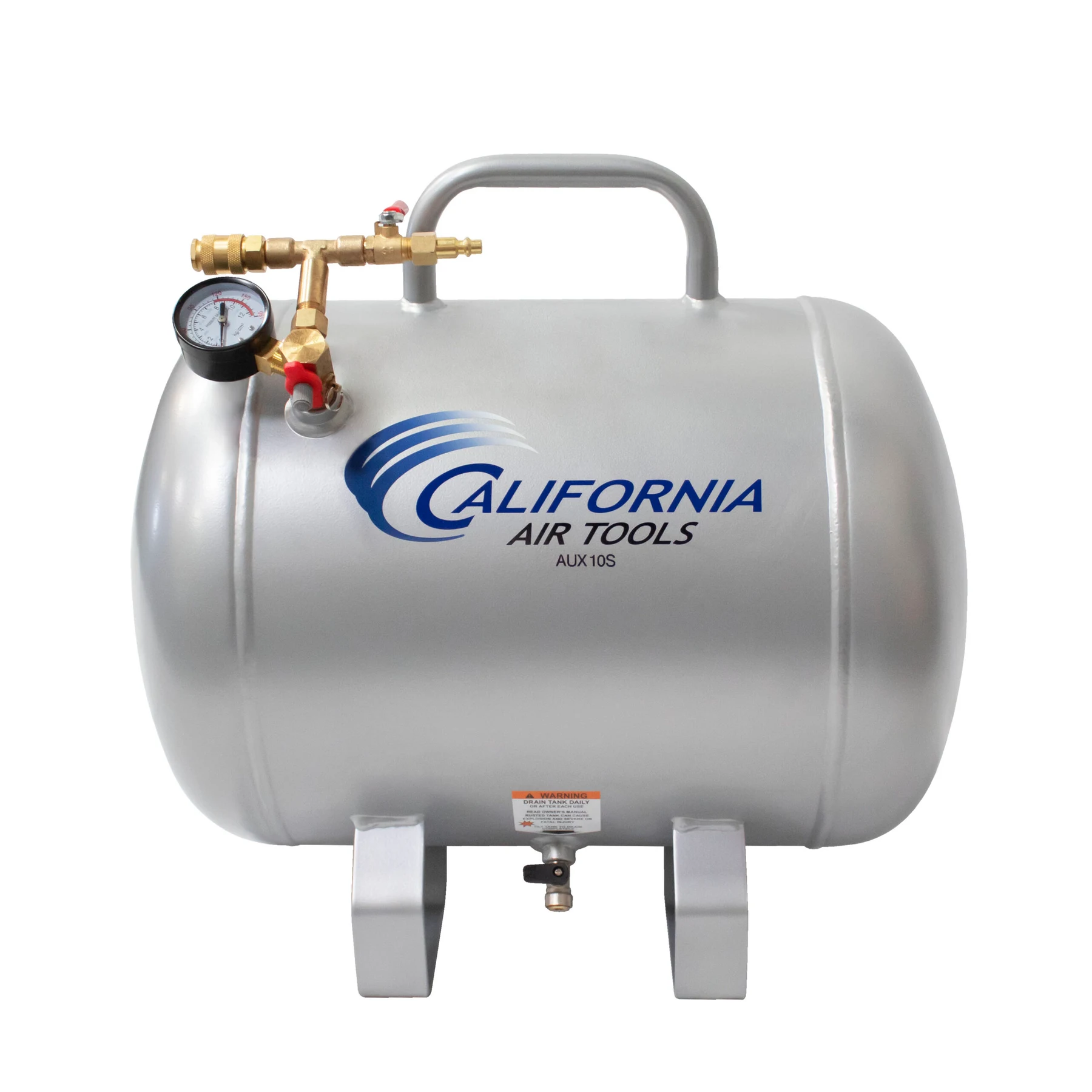 CALIFORNIA AIR TOOLS AUX10S 10 Gallon Steel Portable Auxiliary Air Tank 7