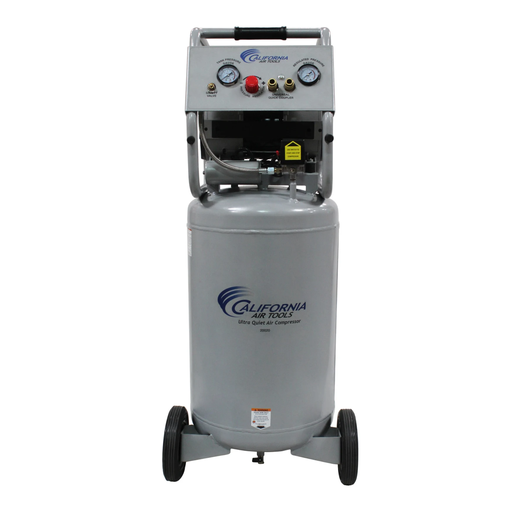 CALIFORNIA AIR TOOLS 20020 Ultra Quiet, Oil-Free and Powerful 2.0 Hp Portable 20-Gallon Air Compressor 9