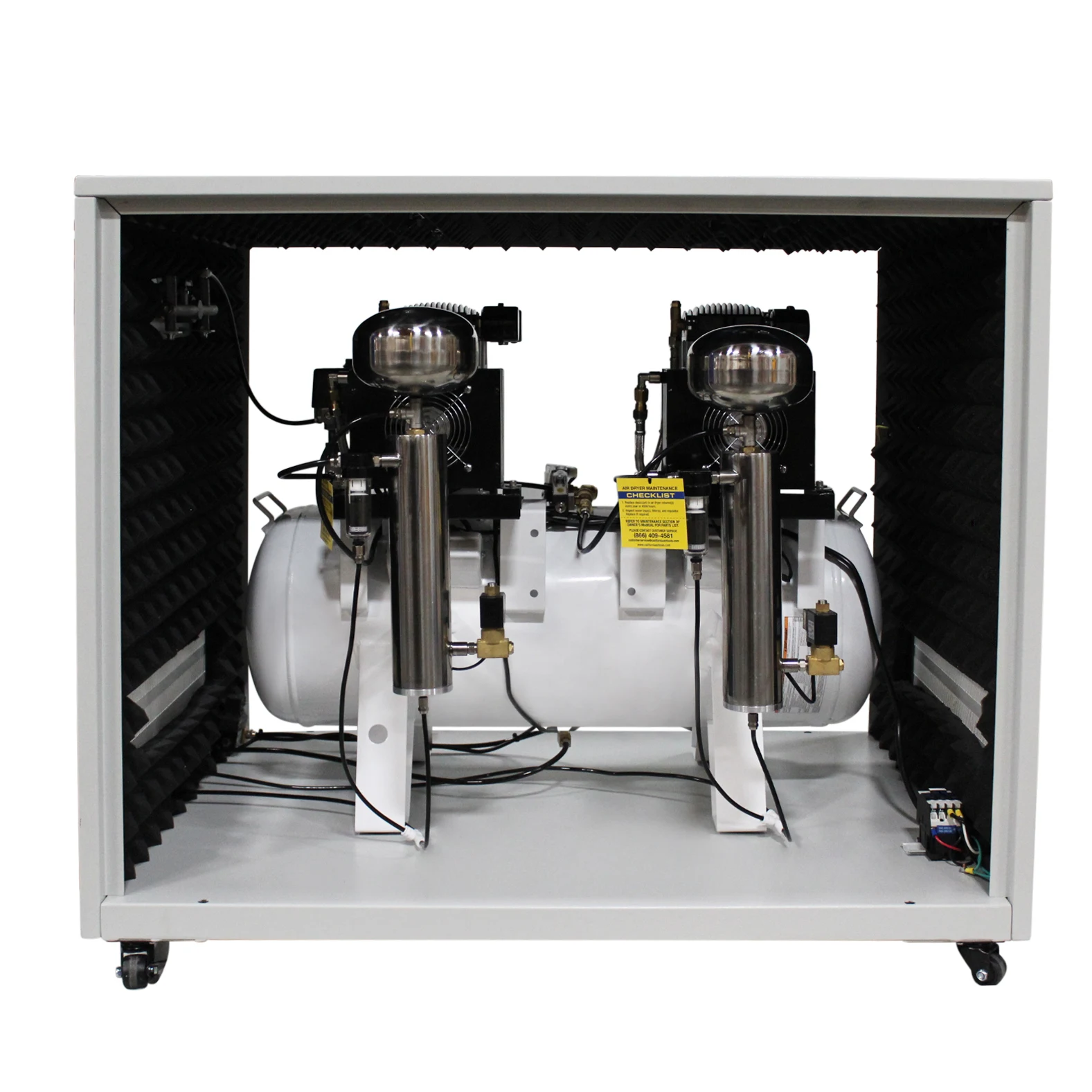 CALIFORNIA AIR TOOLS 20040DSPCAD Powerful 4.0 Hp Ultra Quiet & Oil-Free 20 Gallon Air Compressor with 80% Air Drying System and Automatic Drain in a Soundproof Cabinet 8