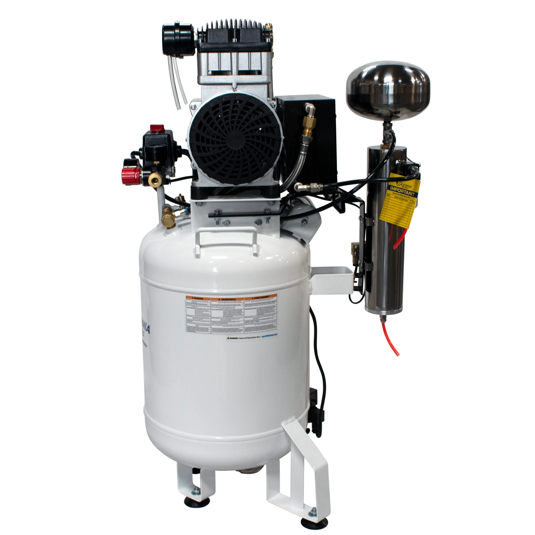 CALIFORNIA AIR TOOLS 10020DCAD-22060 2.0 Hp Ultra Quiet Oil-Free 10-Gallon Air Compressor with 80% Air Dryer and Auto Drain 220v 60hz 5
