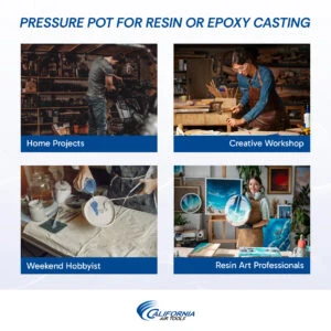CALIFORNIA AIR TOOLS 255C 2.5 Gallon Pressure Pot for Resin Casting