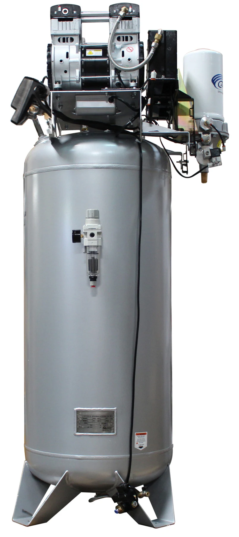 CALIFORNIA AIR TOOLS 60040DSMADC Powerful 4.0 Hp SMART Ultra Quiet & Oil-Free 60 Gallon Air Compressor with 98% Air Dryer and Automatic Drain Valve 12