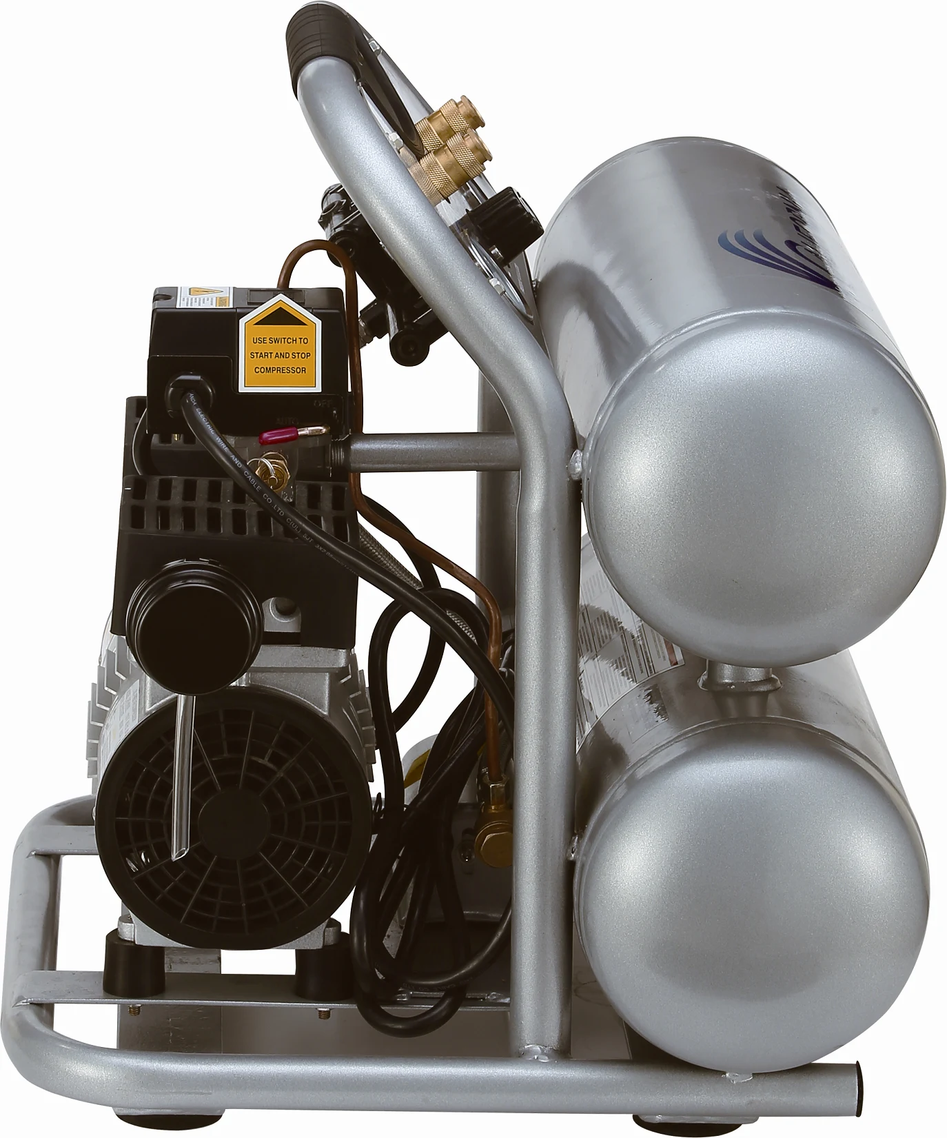 CALIFORNIA AIR TOOLS 4610S Ultra Quiet 1.0 Hp, Oil-Free, Lightweight 4.6 Gallon Air Compressor 9