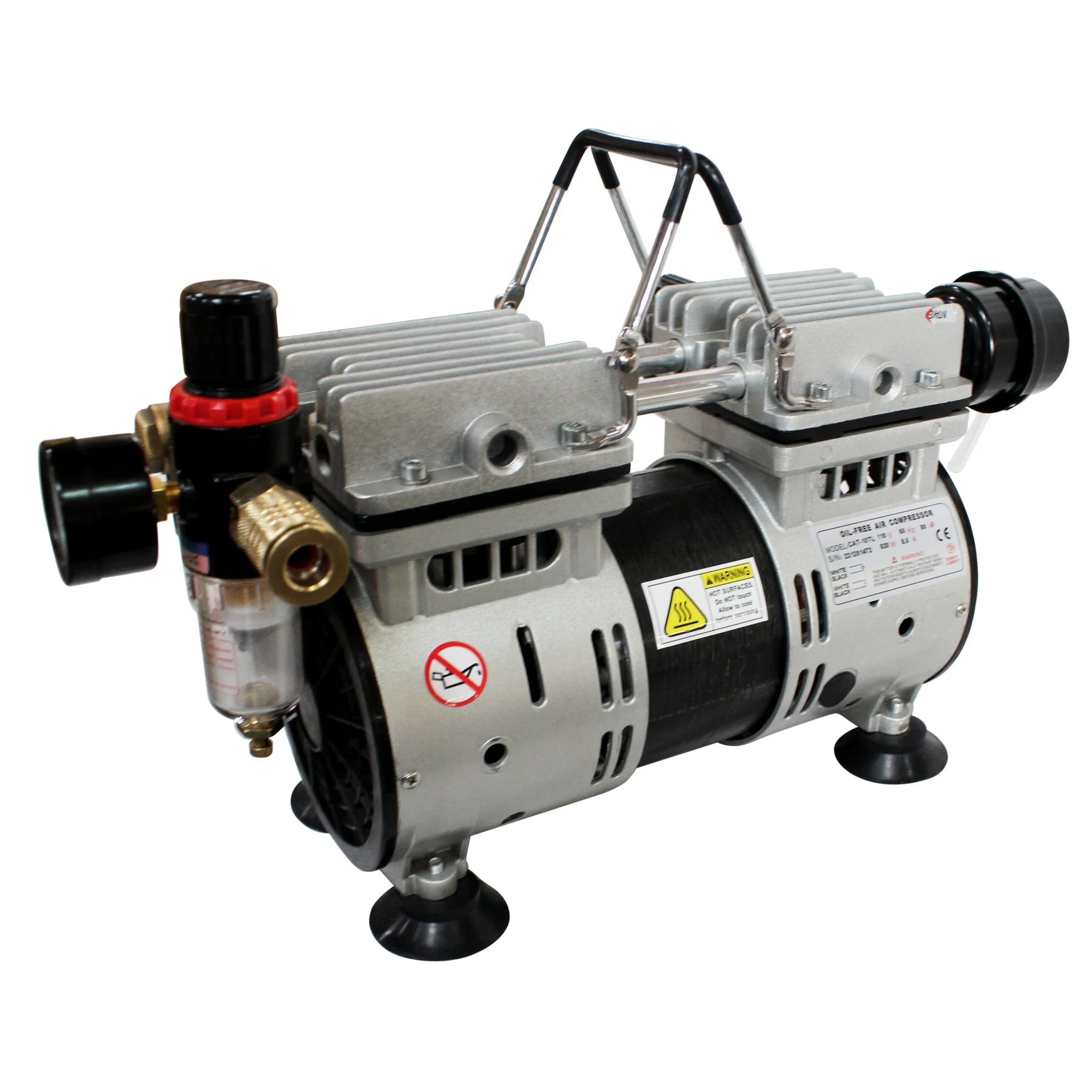 CALIFORNIA AIR TOOLS 10TL Ultra Quiet 1.0 Hp, Oil-Free, Lightweight Tankless Air Compressor 7