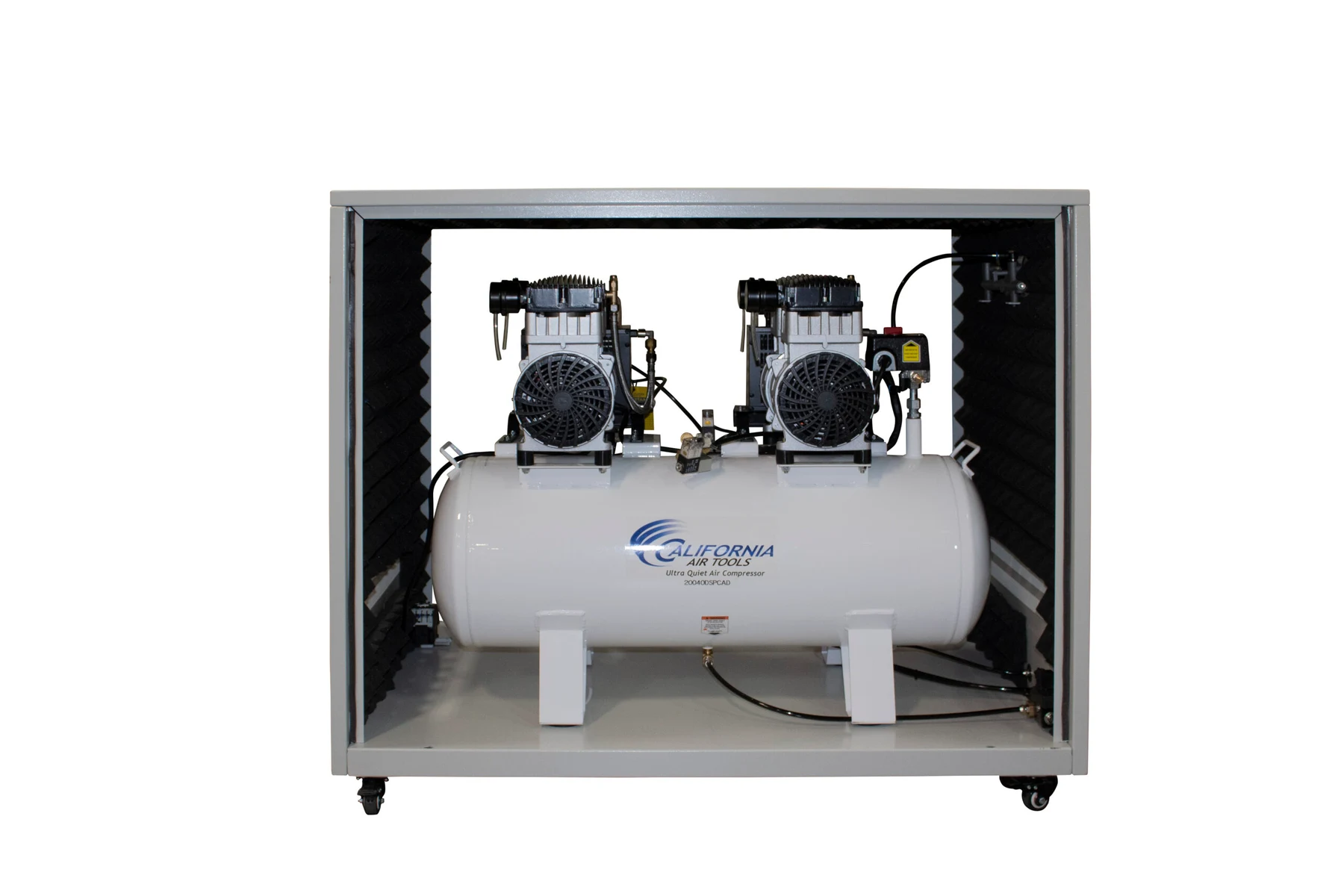 CALIFORNIA AIR TOOLS 20040DSPCAD Powerful 4.0 Hp Ultra Quiet & Oil-Free 20 Gallon Air Compressor with 80% Air Drying System and Automatic Drain in a Soundproof Cabinet 15