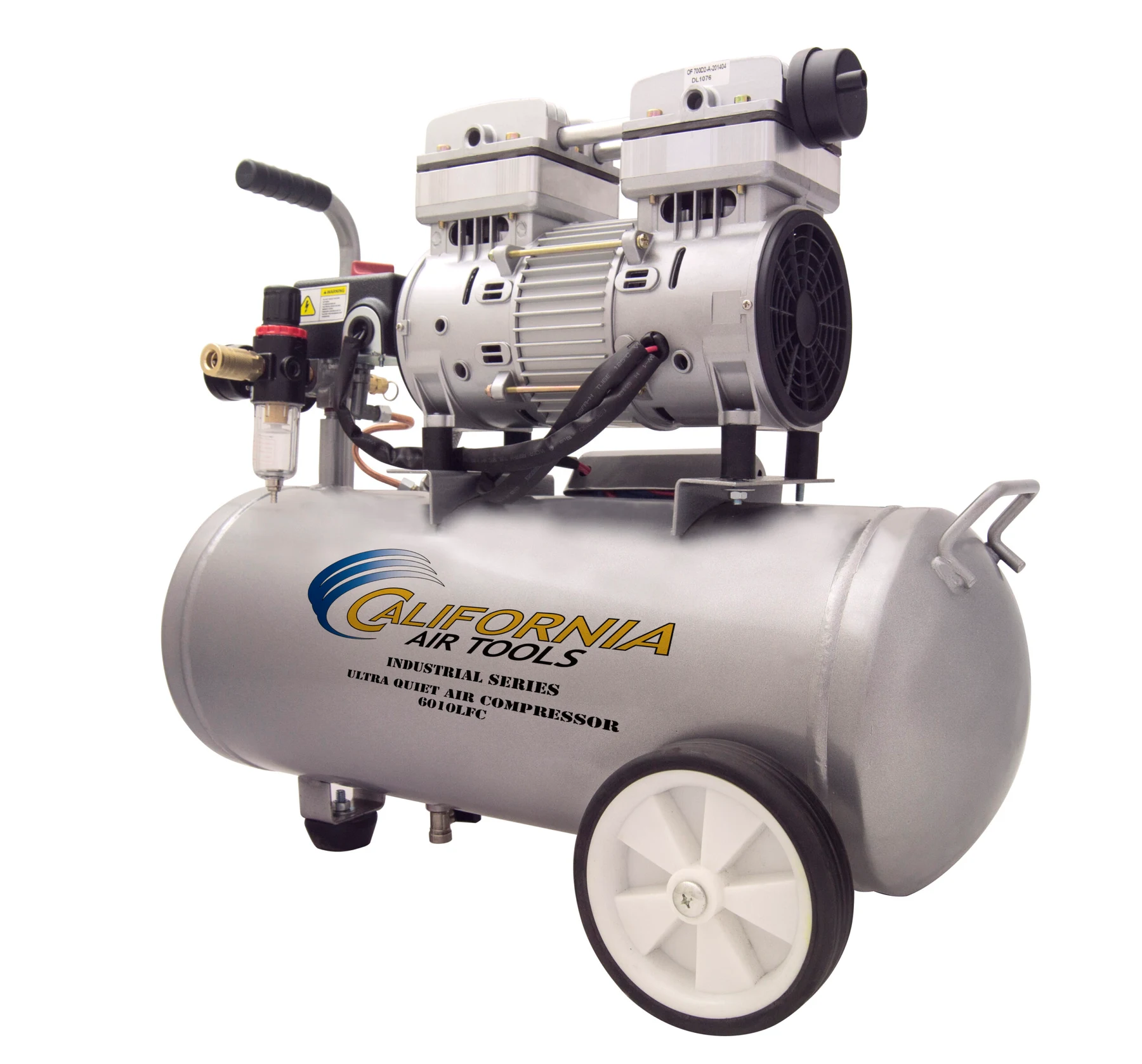 CALIFORNIA AIR TOOLS 6010LFC Ultra Quiet 1.0 Hp, Oil-Free, Lightweight 6-Gallon Air Compressor (Industrial Series) 11