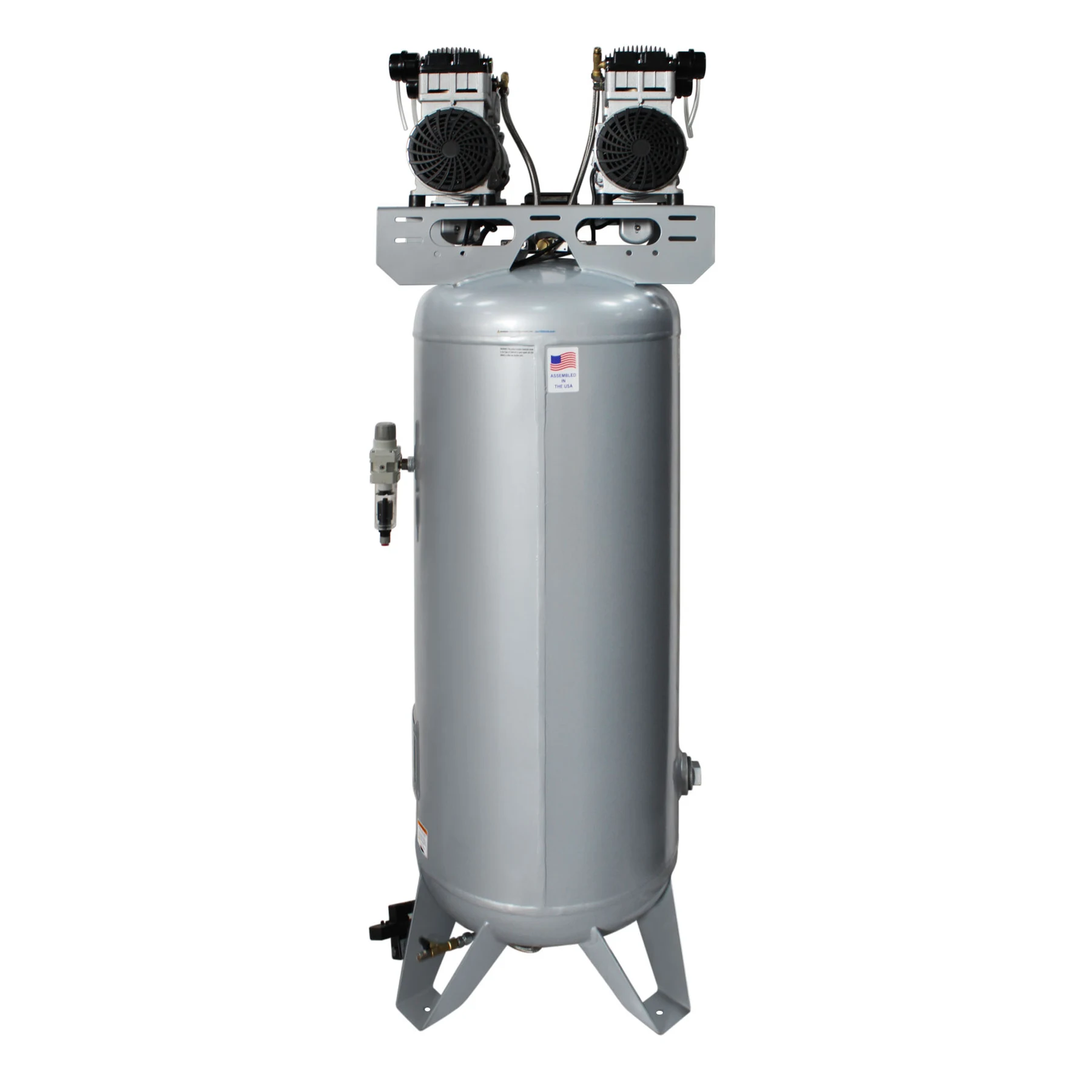 CALIFORNIA AIR TOOLS 60040SMAD Powerful 4.0 Hp SMART Ultra Quiet & Oil-Free 60 Gallon ASME Stationary Air Compressor with Automatic Drain Valve 10