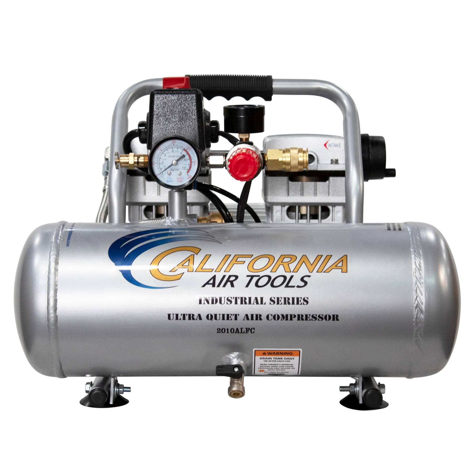 CALIFORNIA AIR TOOLS 2010ALFC Ultra Quiet 1.0 Hp, Oil-Free, Lightweight 2-Gallon Air Compressor (Industrial Series) 6