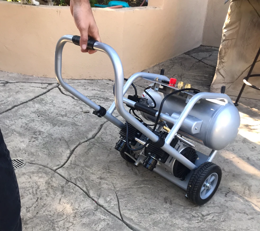 CALIFORNIA AIR TOOLS 5020W Powerful 2.0 Hp Ultra Quiet & Oil-Free Rugged 5 Gallon Air Compressor 13